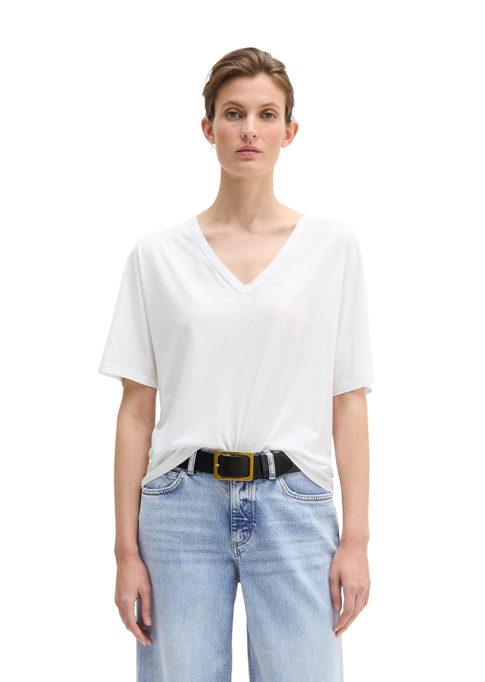 T-Shirt mit angeschnittenen Ärmeln