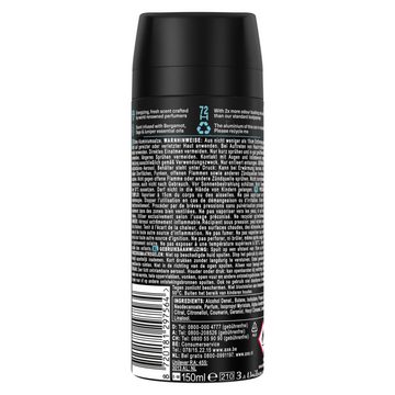 axe Deo-Set Premium Bodyspray Aqua Bergamot Deo ohne Aluminiumsalze 6x 150ml