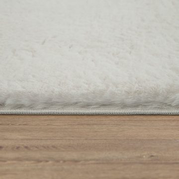Teppich »Soft 380«, Paco Home, rund, Höhe 19 mm, Kuschelteppich - besonders weich, Uni-Farben, ideal im Wohnzimmer & Schlafzimmer