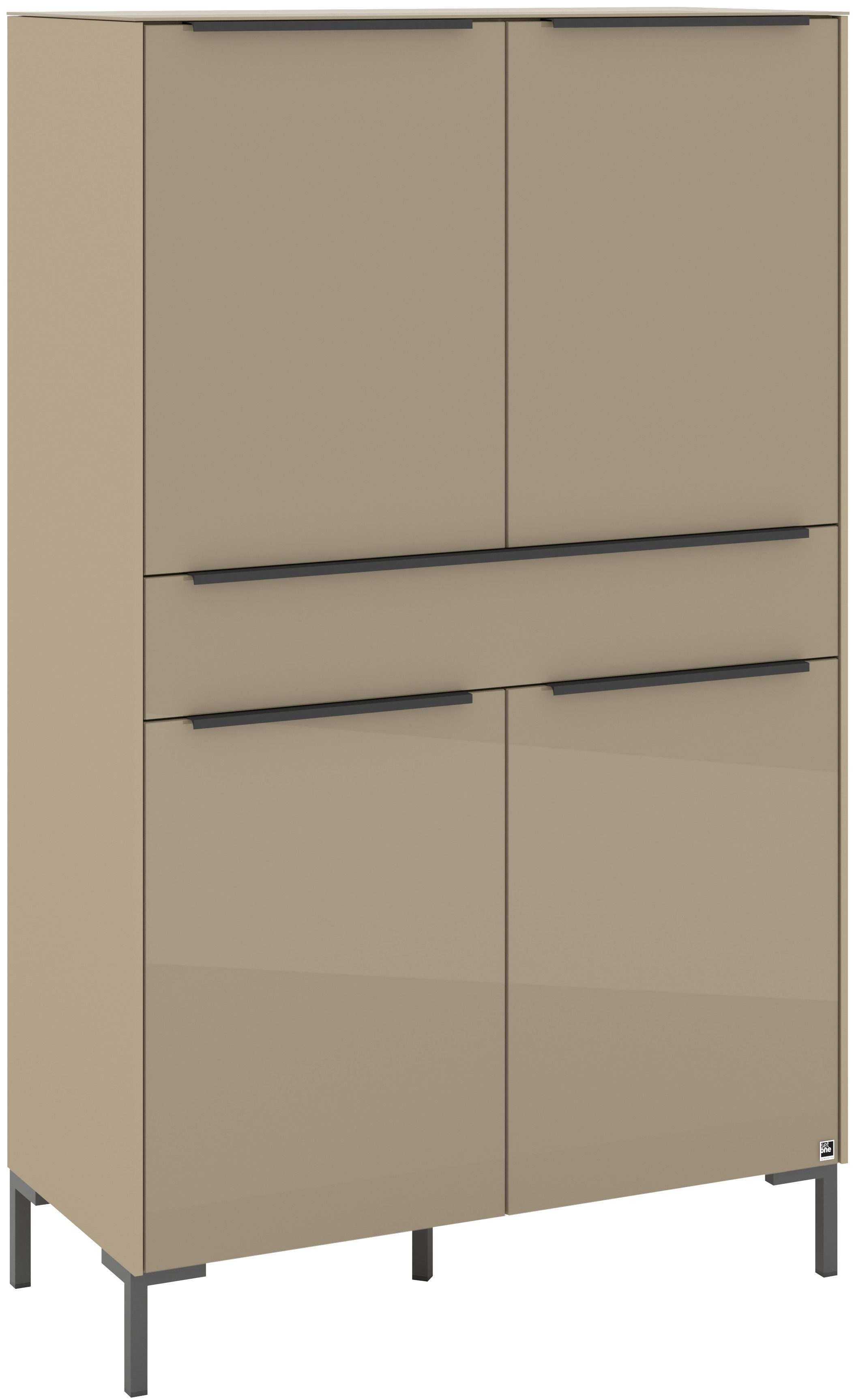 set one by Musterring Highboard Reno (1 St), Mit Winkelfuß in diversen Farben, 154 cm Höhe & Farbauswahl