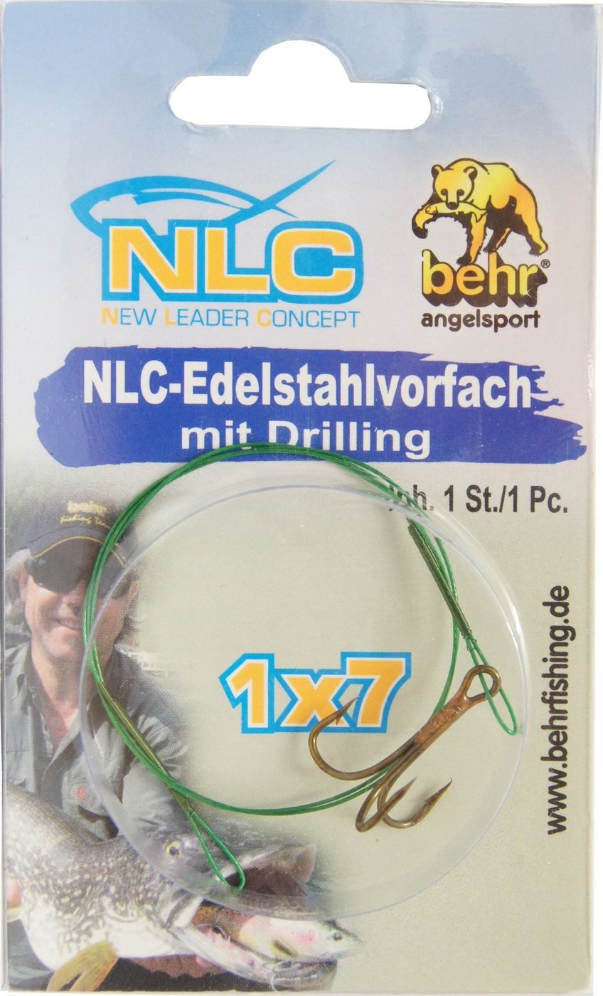 Vorfachschnur Behr Stahlvorfach mit Drilling