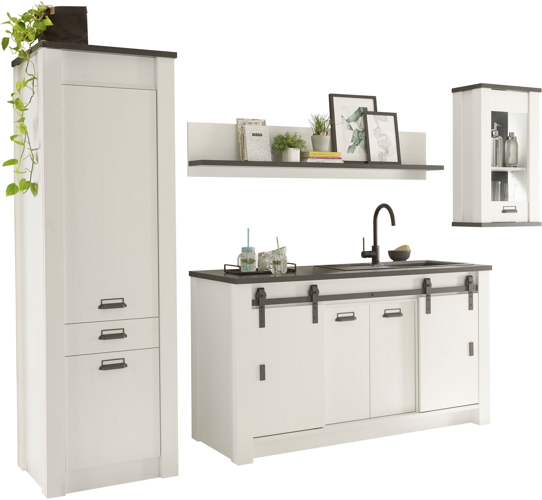 Home affaire Küche Sherwood, Breite 240 cm, ohne E-Geräte