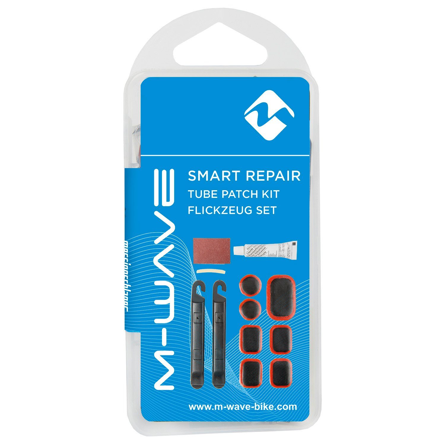 M-Wave Reifen-Reparaturset Fahrrad Reifen Flickset M Wave Smart Repair reifenheber