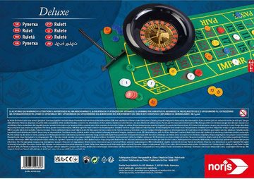 Noris Spiel, Familienspiel Partyspiel Deluxe Set - Roulette 25cm 606102025