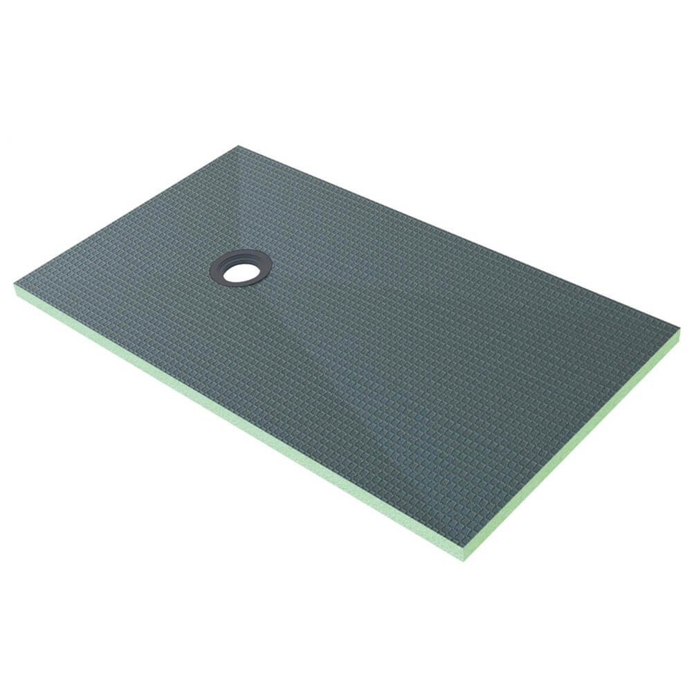 duschspa Duschwanne 4cm XPS Bauplatte Duschtasse + Ablaufgarnitur + Ablaufschlauch, Rechteck, Set