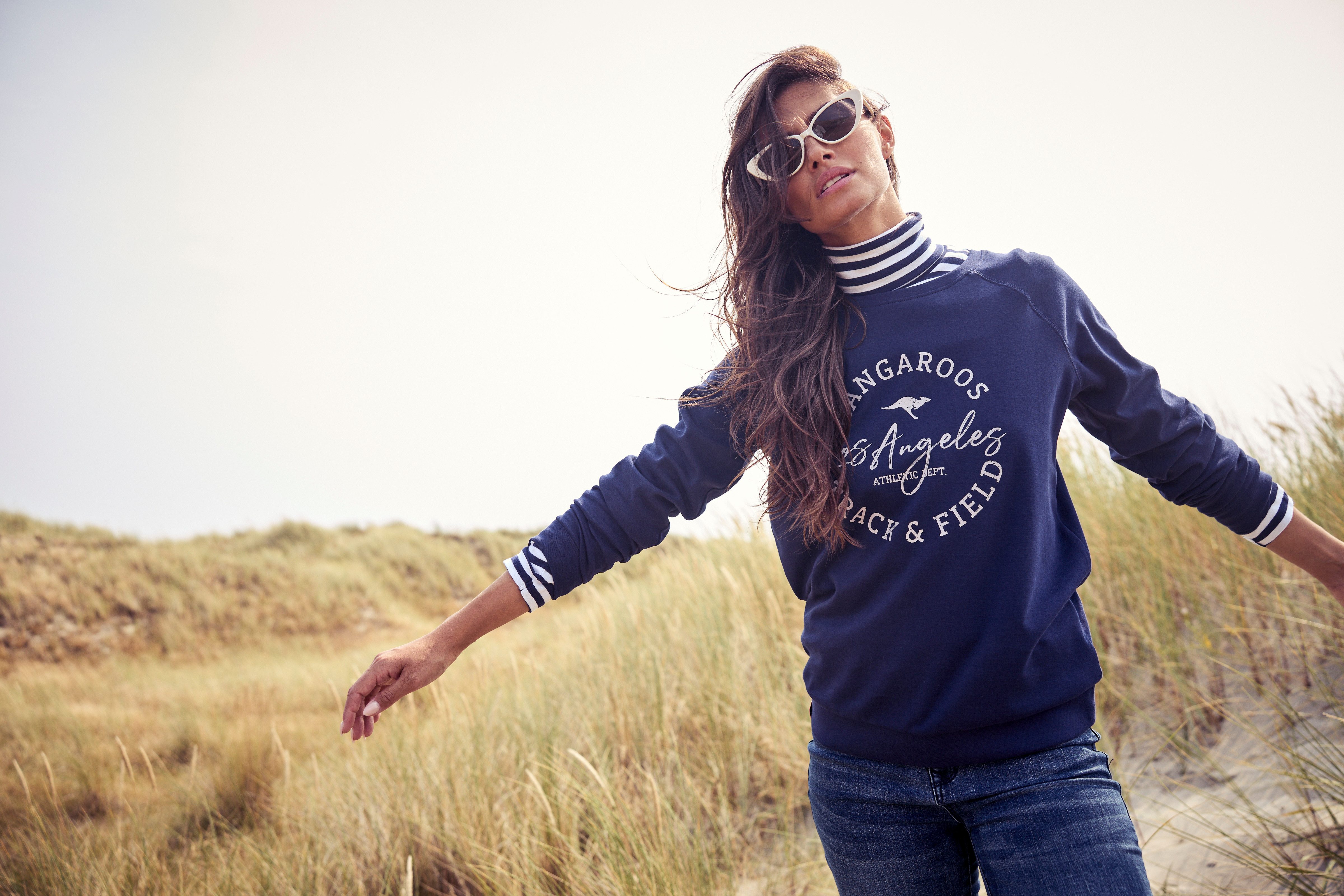 KangaROOS Weite Jeans Flare Weite Jeans High Waist