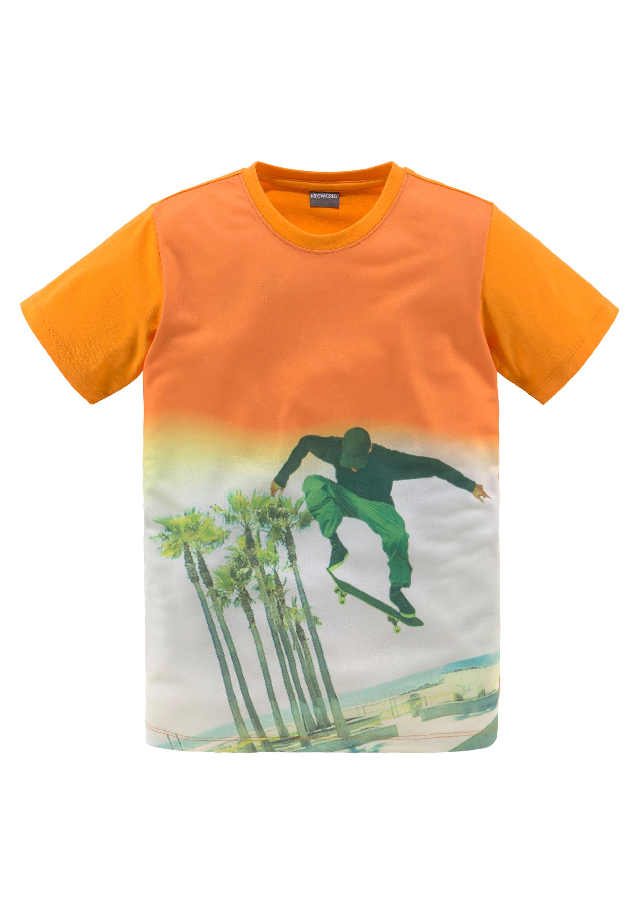 KIDSWORLD SKATER Fotodruck T-Shirt