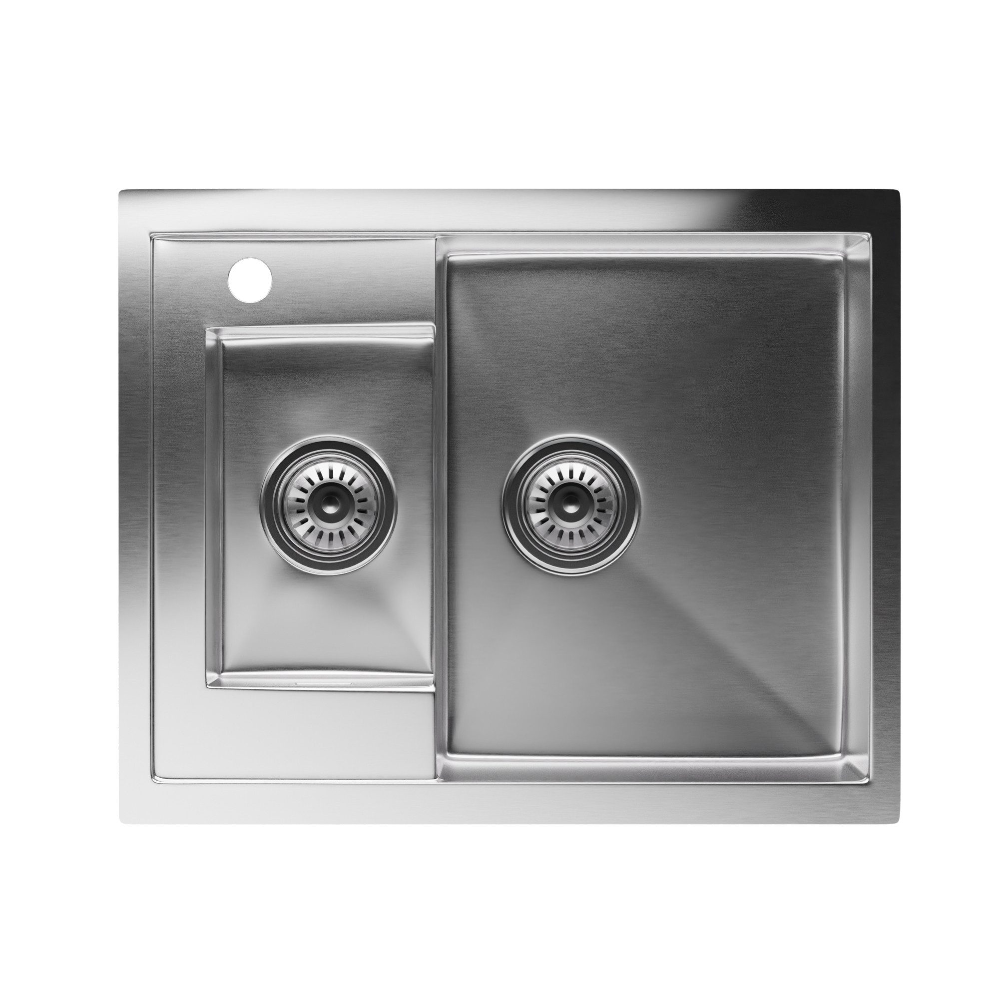 Klarstein Küchenspüle TitanSteel, rechteckig, 50/61 cm, Edelstahl Küchenspü günstig online kaufen