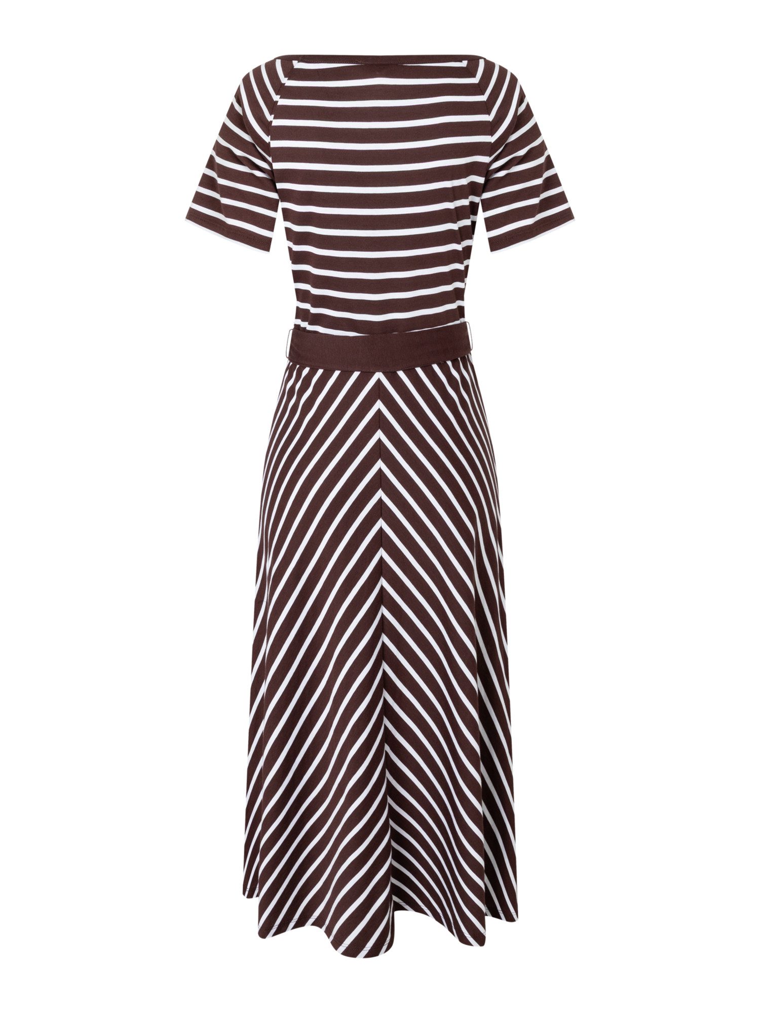 MORE&MORE Jerseykleid sportives Midikleid, Streifen
