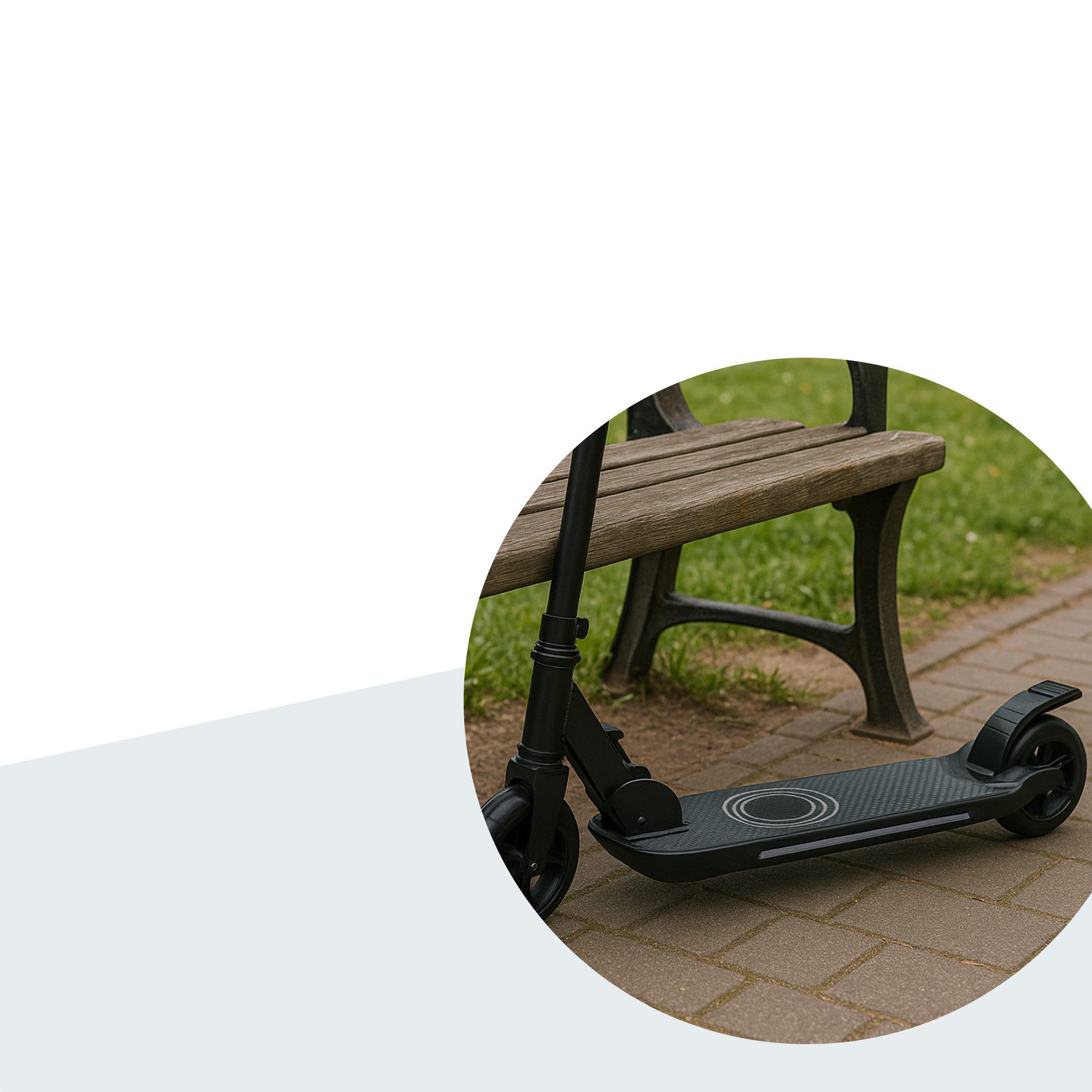 Denver E-Scooter SCK-5500B, 10 km/h, klappbar, Trittbrett-„Speeder“ zum Beschleunigen, LED-Vorderrad