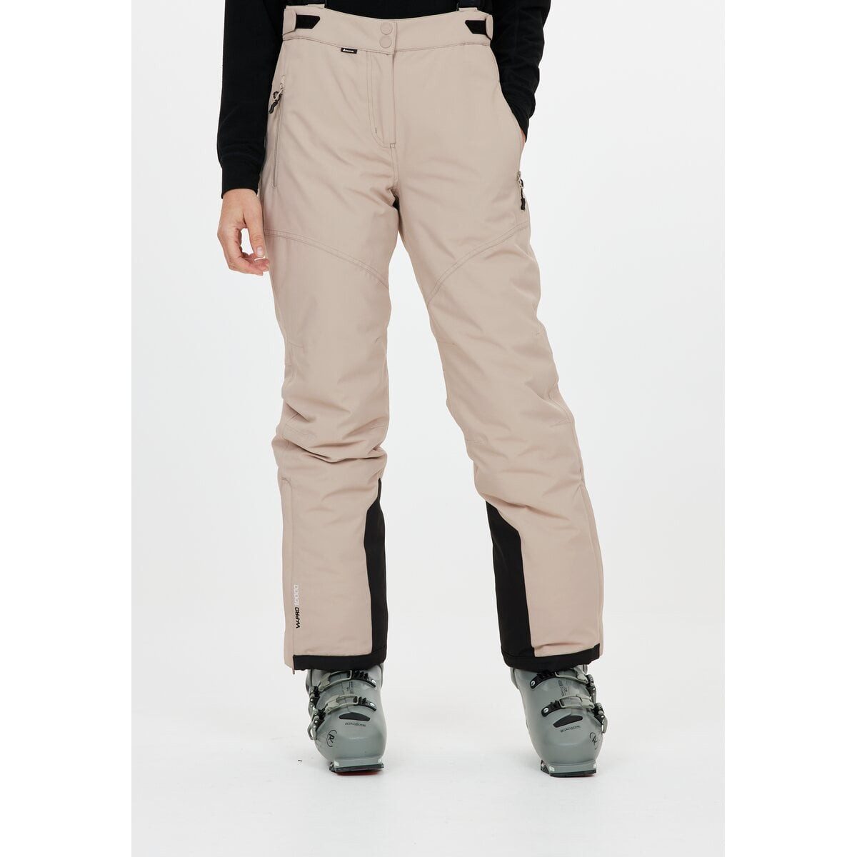 WHISTLER Skihose Drizzle Ski Pant W-Pro 10000 (wasserdicht, winddicht) beige Damen