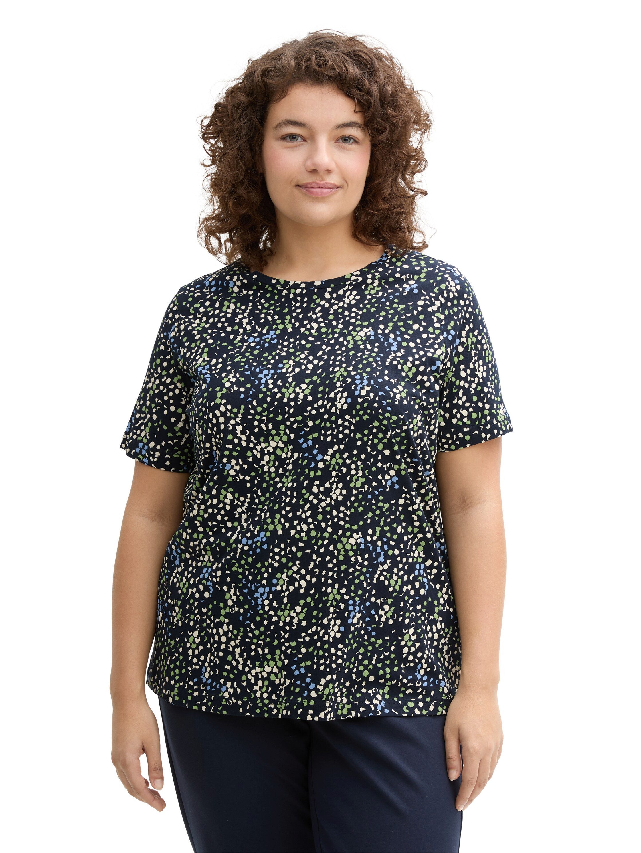 TOM TAILOR 1044197 Maglietta a Maniche Lunghe, 10668-Sky Captain Blue, XXS Donna
