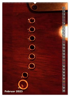 CALVENDO Wandkalender Elektro-Gitarren (Premium, hochwertiger DIN A2 Wandkalender 2023, Kunstdruck in Hochglanz)