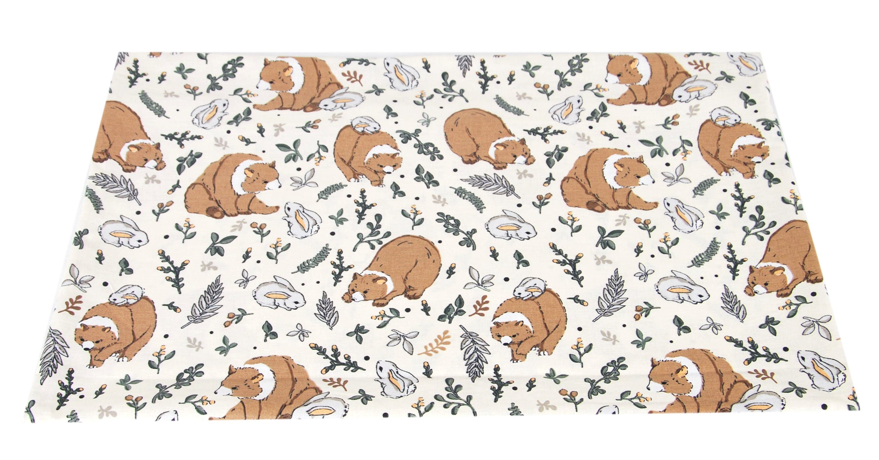 BabyLux Babybettwäsche BABYLUX Kinderbettwäsche 2 Tlg. 90 x 120 cm Bettwäsche Bettbezug Kind, 129. Bär Braun