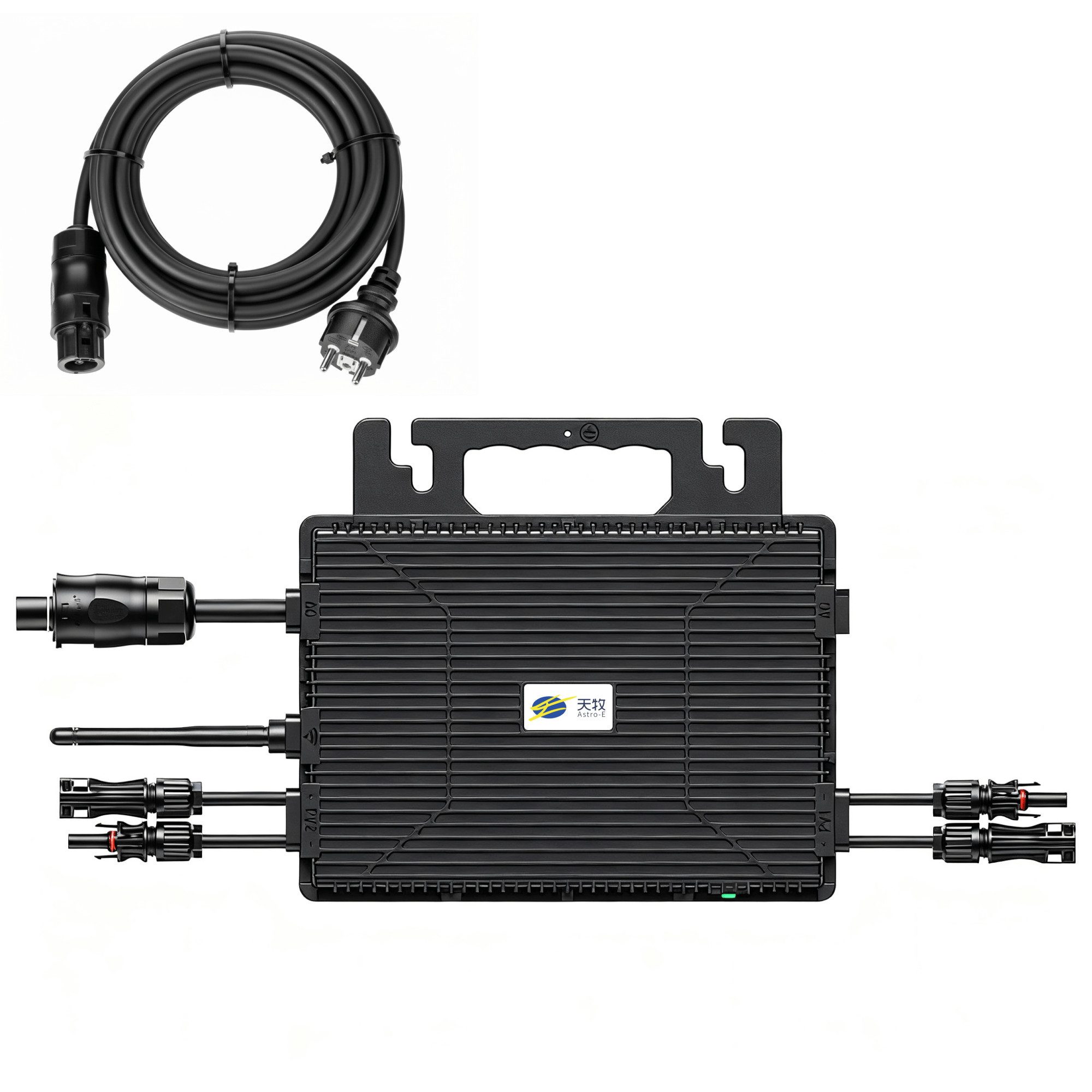 SUNNIVA Wechselrichter Astro Energy TM-L800Mi Mikro-Wechselrichter 800W, (Balkonkraftwerk Inverter mit 2× MPPT, IP67, WLAN & App-Steuerung, Plug-&-Play inkl. 5m Anschlusskabel zur Steckdose)