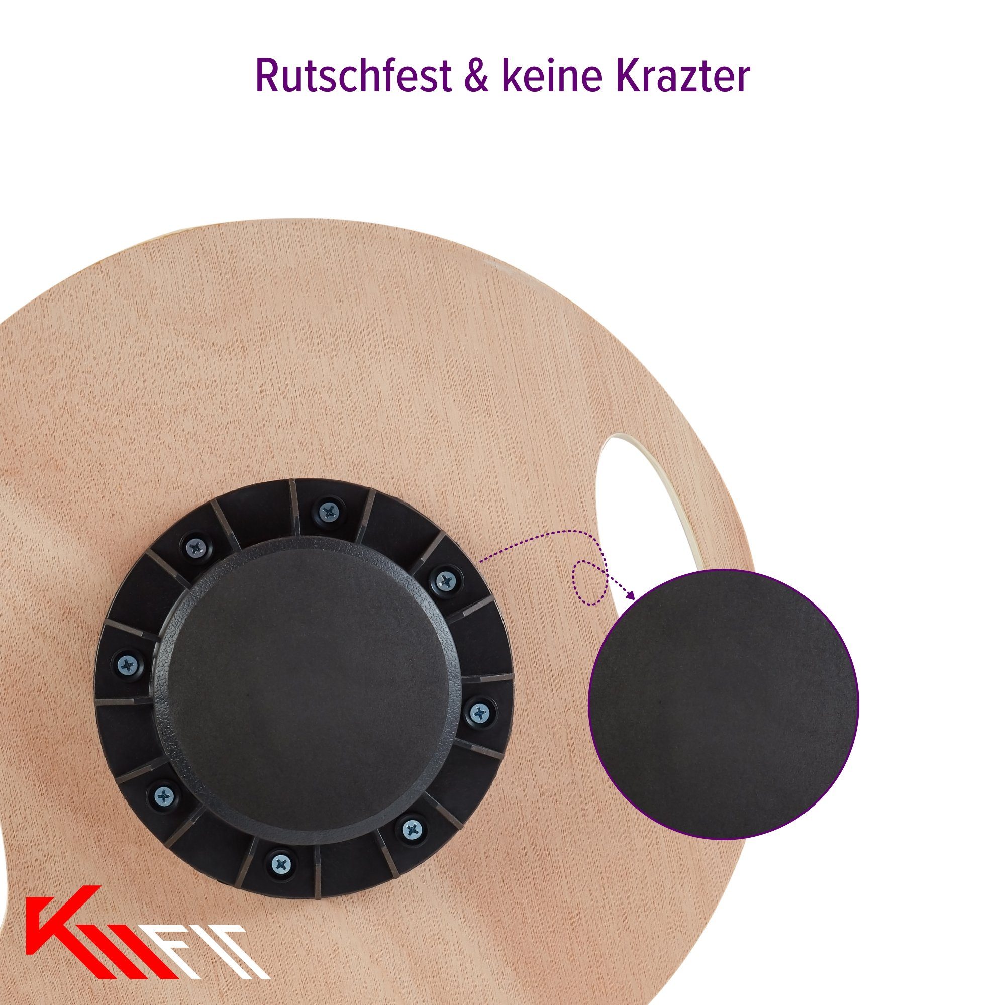 ø Fit - KM 39,5cm, Balanceboard Balancierbrett Oberfläche Kreisel Wackelbrett rutschfeste Schaukelbrett