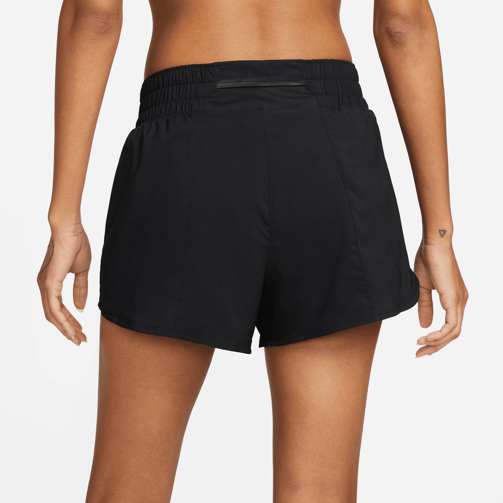 Women's Swoosh Shorts Nike Laufshorts BLACK