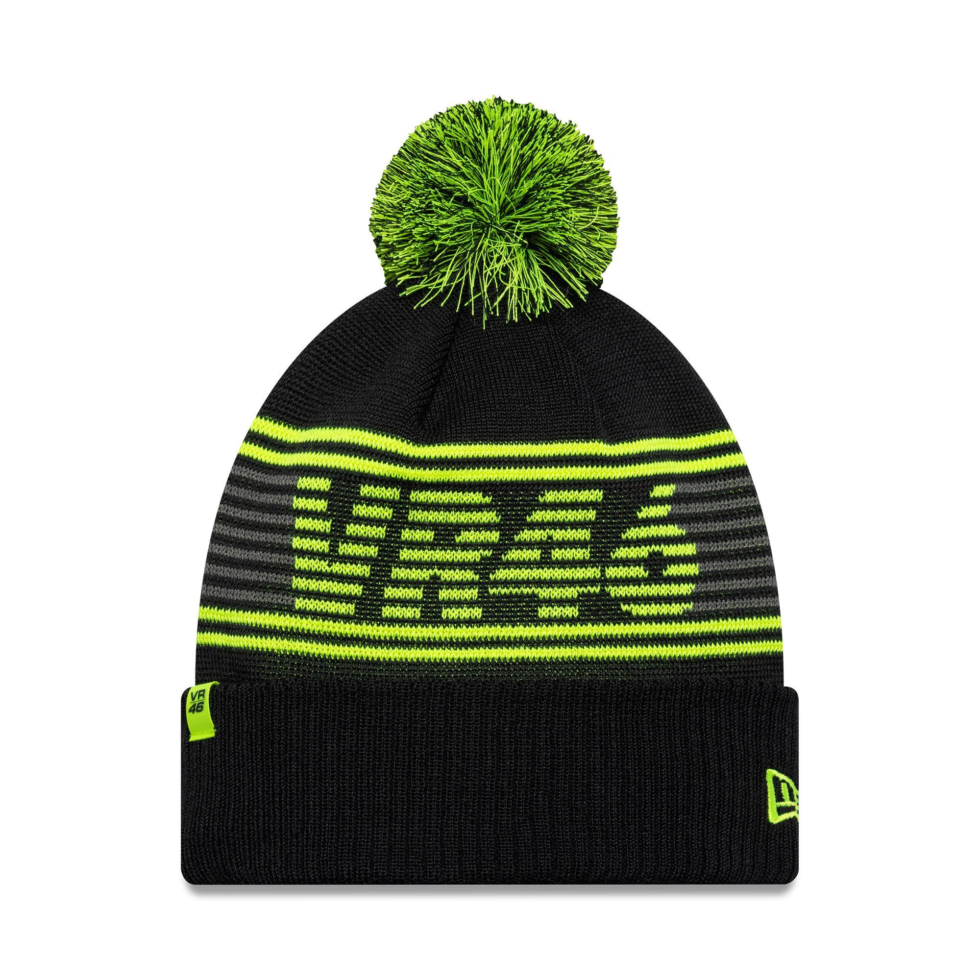 VR46 Bommelmütze Valentino Rossi Bommelmütze New Era - schwarz