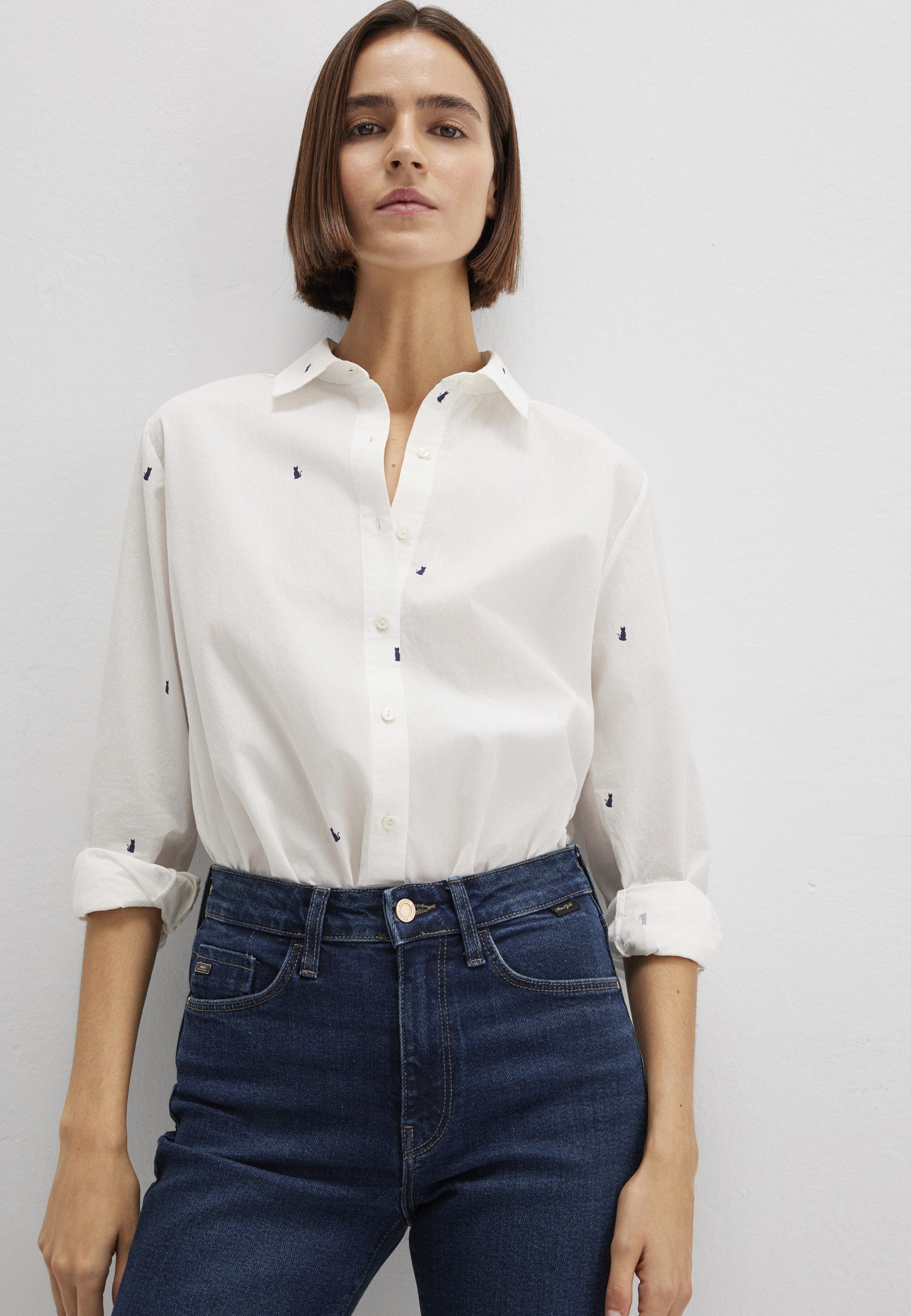 Mavi Klassische Bluse LONG SLEEVE WOVEN SHIRT Bluse Langarm