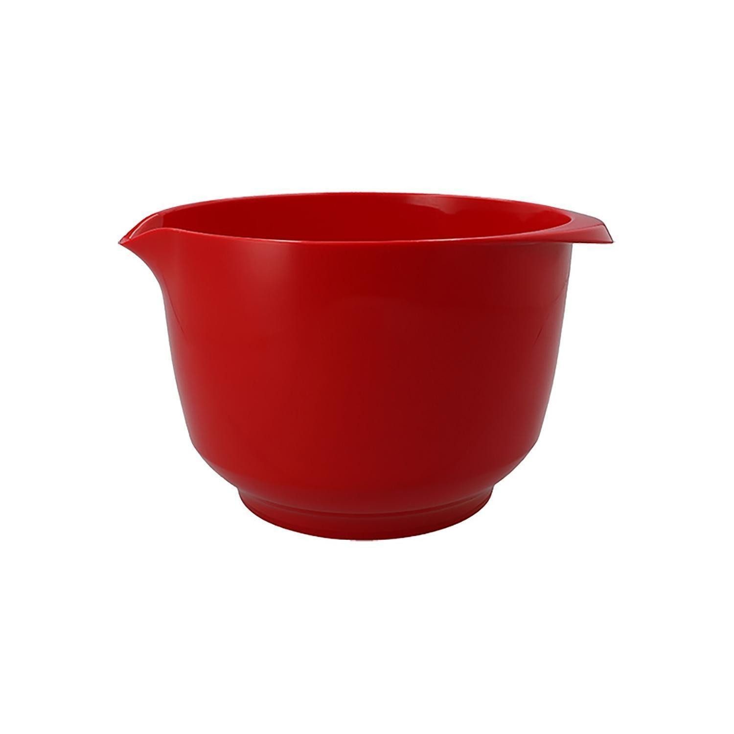Birkmann Rührschüssel COLOUR KITCHEN, Rot, B 24 cm, 3 Liter, Kunststoff, (1-tlg), PET-Kunststoff, mit Anti-Rutsch-Ring am Boden