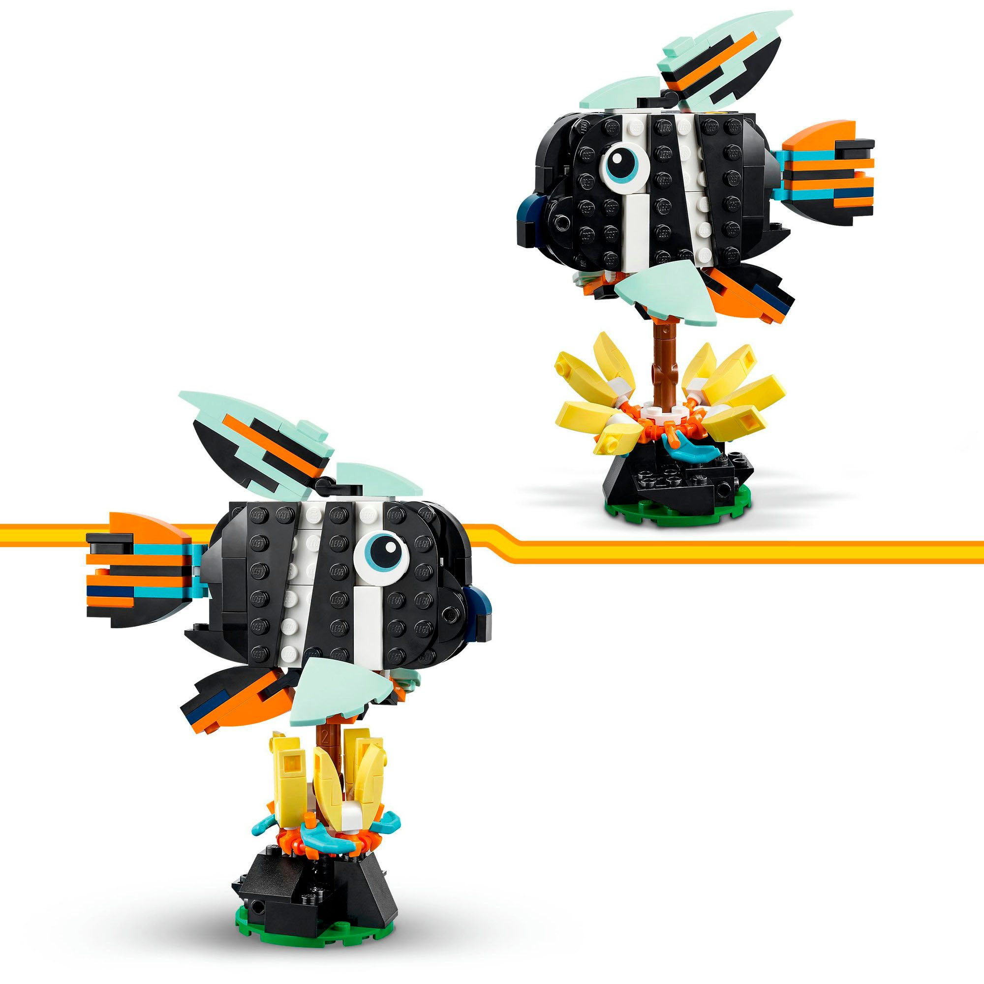 LEGO® Wilde Tiere: Tropischer Tukan (31173), LEGO Creator Konstruktionsspielsteine, (225 St), Made in Europe – Bild 5 von 5