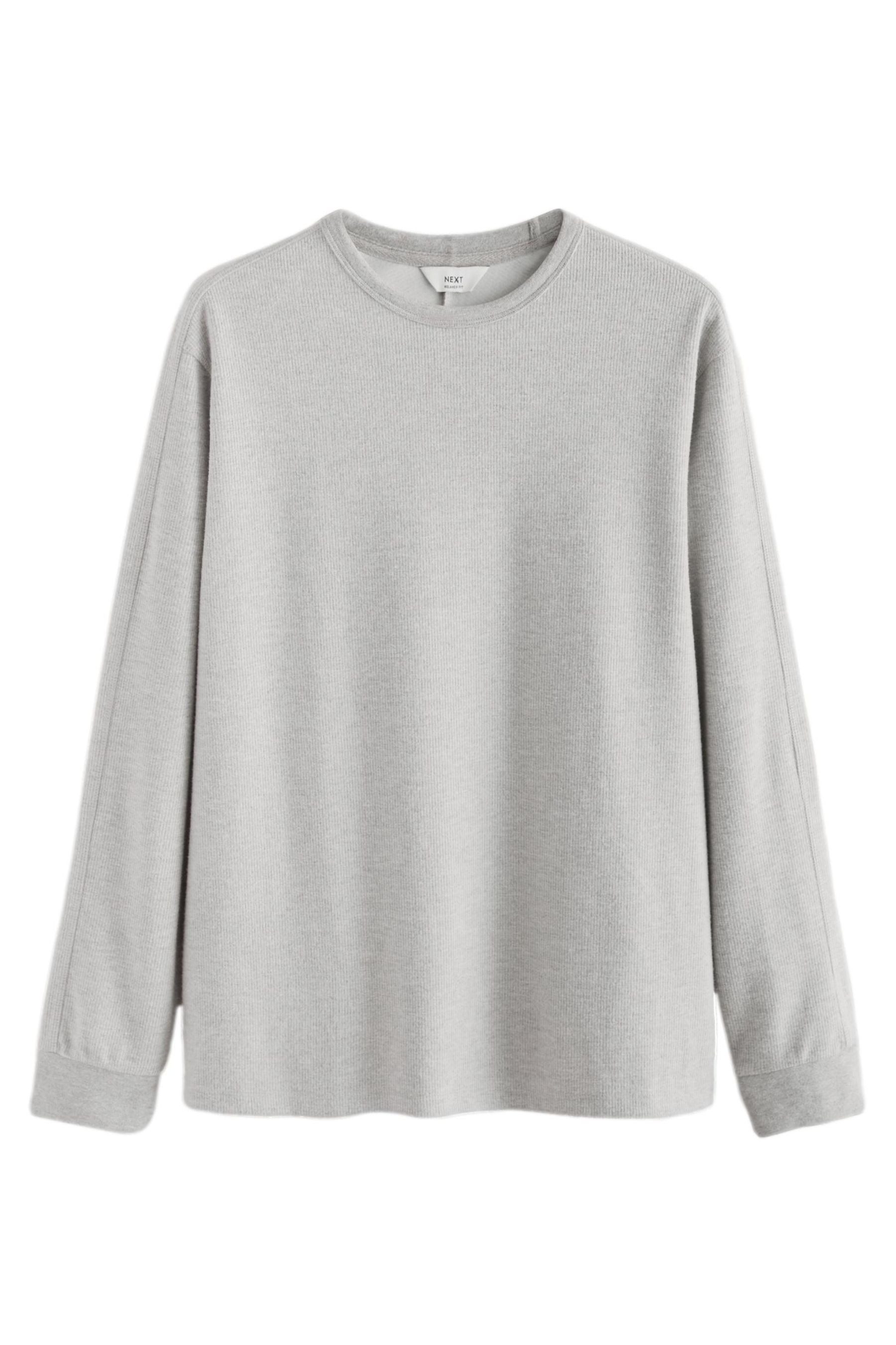 Next Langarmshirt Geripptes, gemütliches Langarmshirt (1-tlg) günstig online kaufen