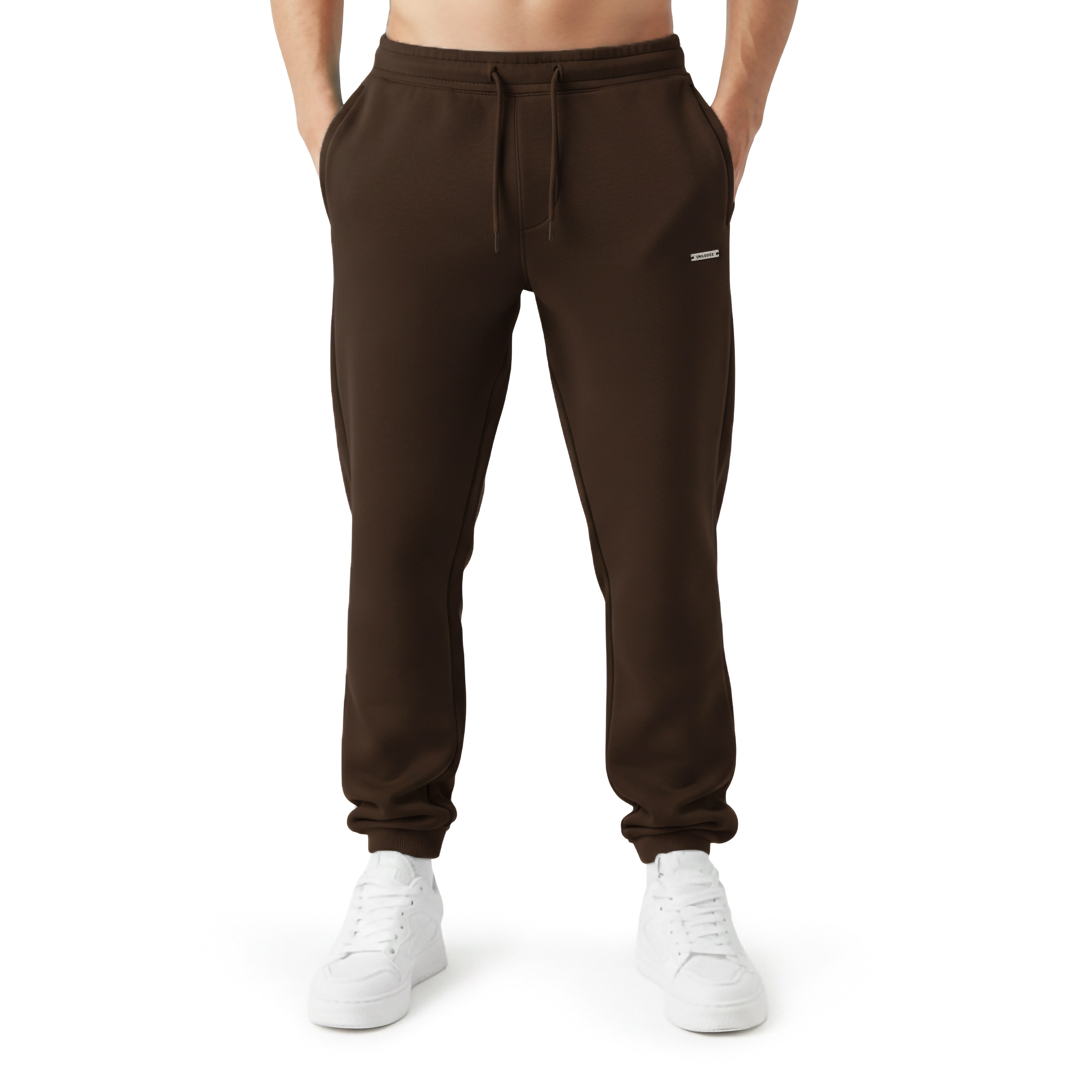 Jogginghose Ilyas, Regular Fit Sweathose, Taschen, Metalllabel, weiches Material