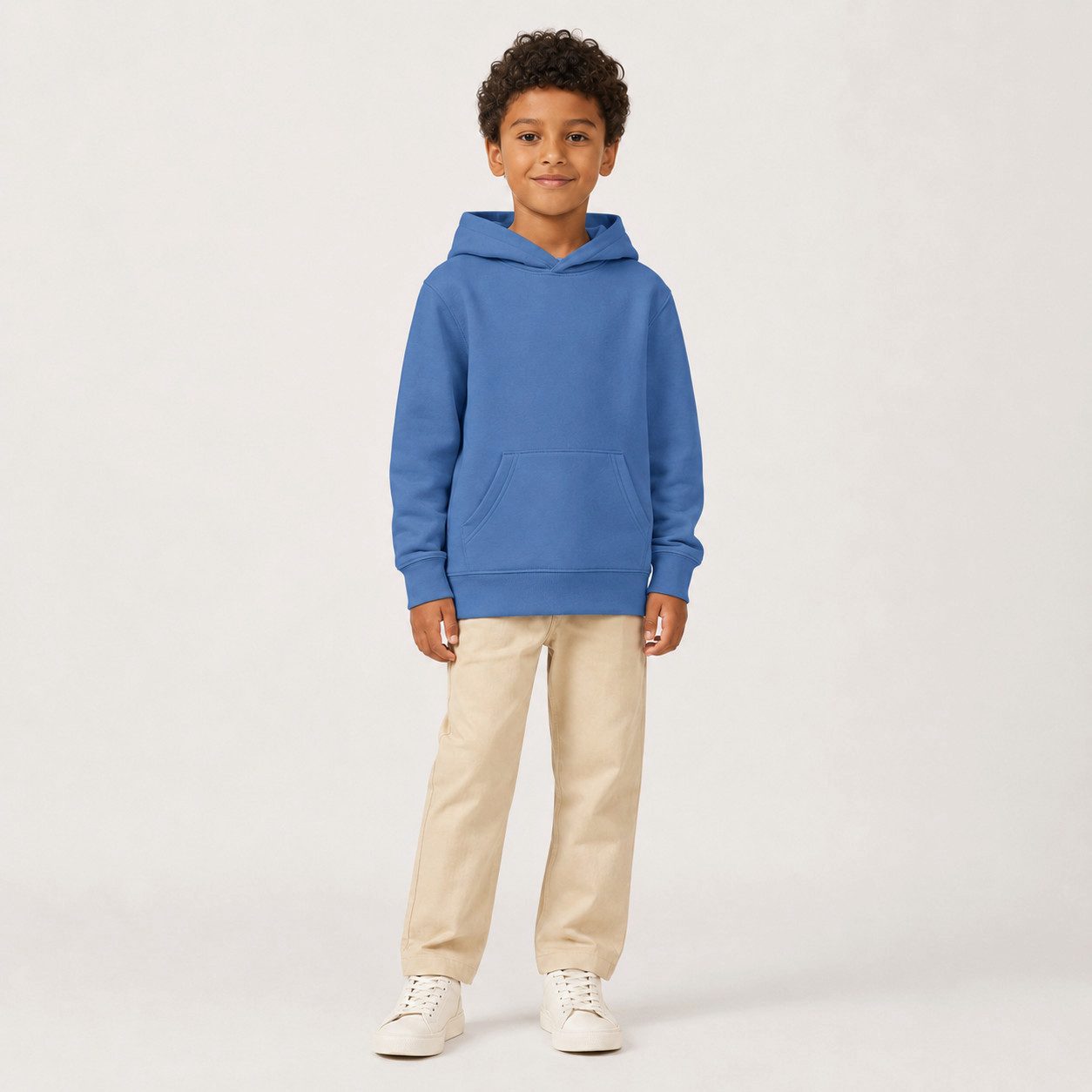 Sitztgut Hoodie Kinder Hoodie aus Bio-Baumwolle (1-tlg) Doppellagige Kapuze ohne Kordelzug und Kängurutasche