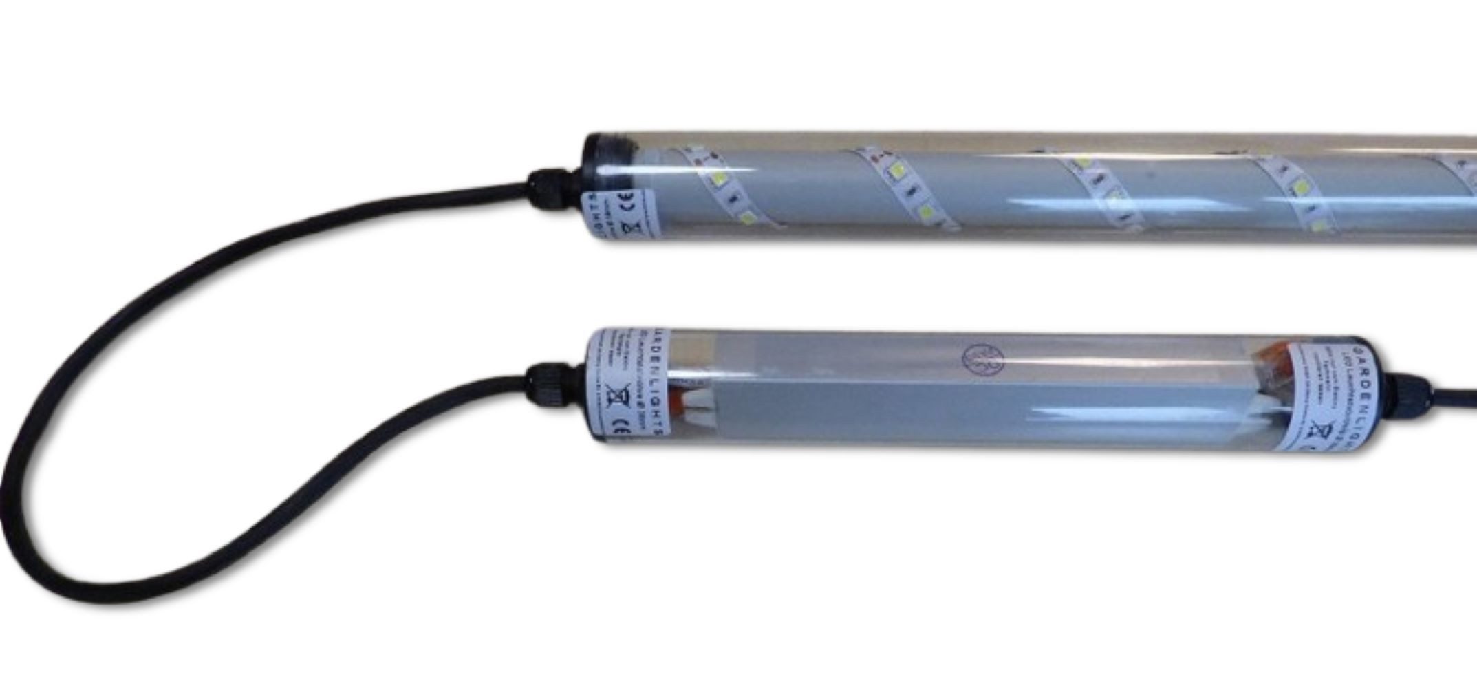 XENON LED Außen-Wandleuchte 7633 Gabionen Leuchte LED 230V 360° 2x0,80m Mehrfarbig RGB+Kaltweiß, LED, Xenon / Mehrfarbig
