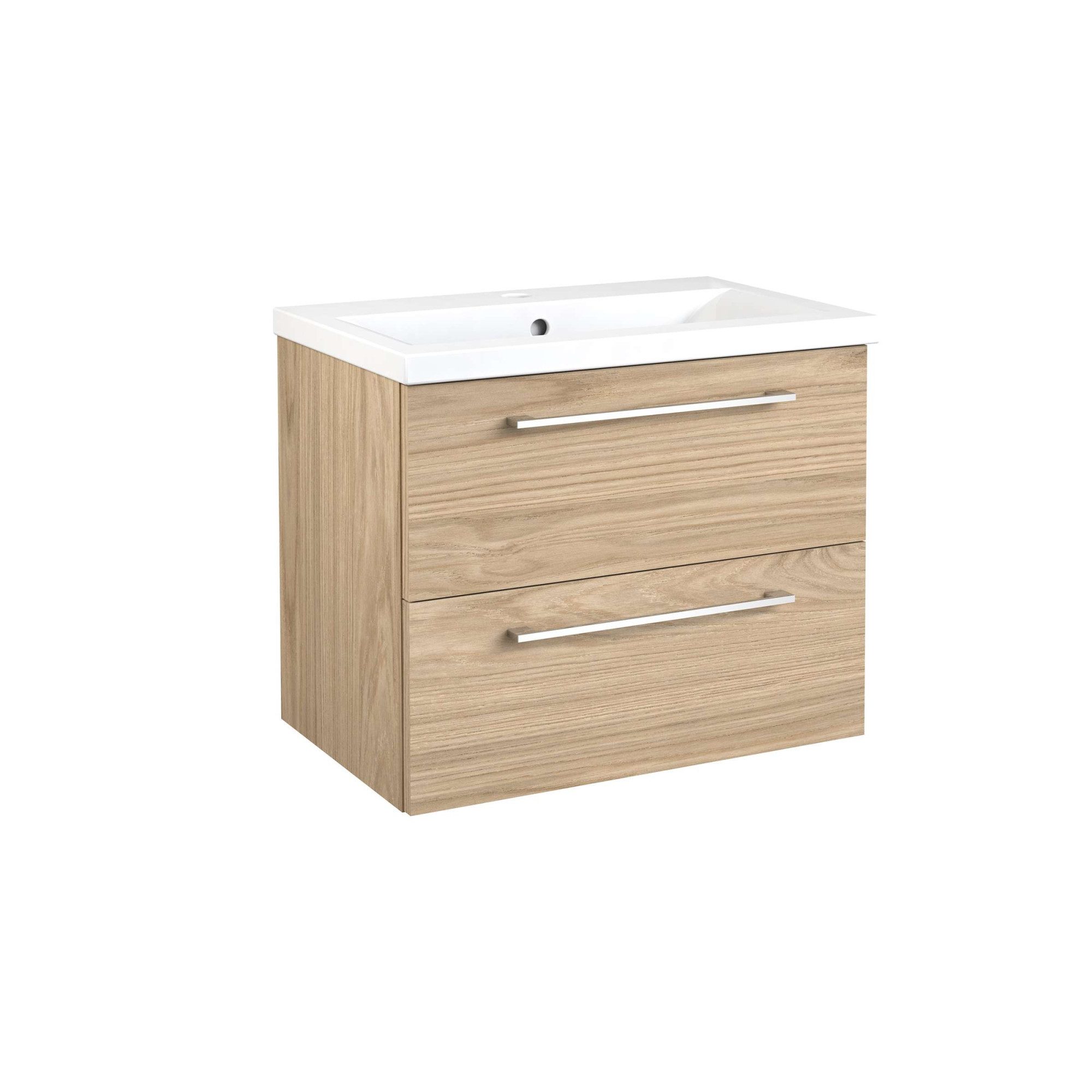 welltime Waschtisch Scandic, Waschbeckenunterschrank inkl. Waschbecken, Badmöbel