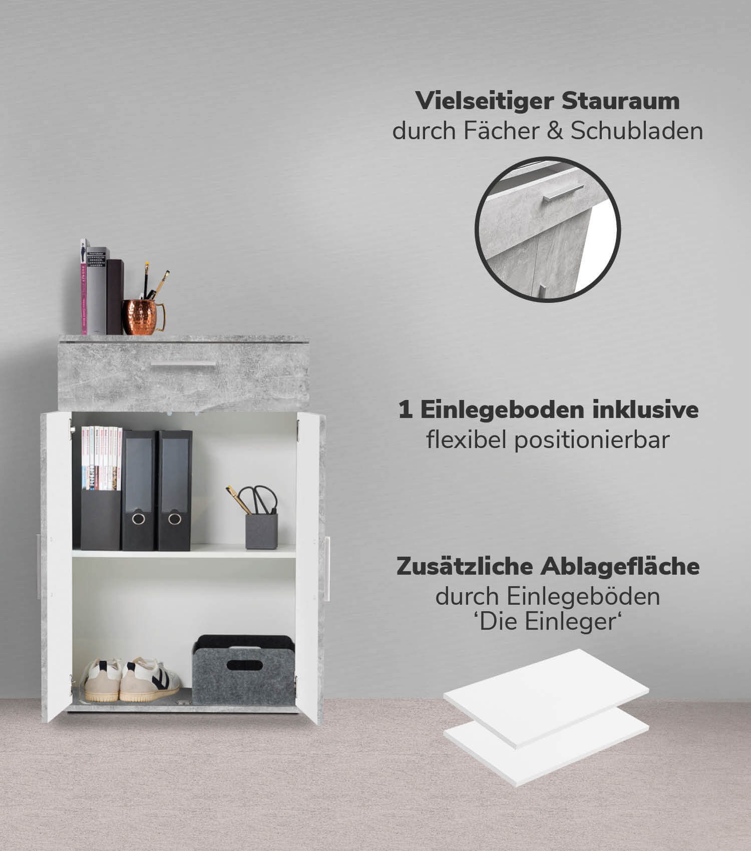 mokebo Mehrzweckschrank Der Praktische (60x90 cm, günstig online kaufen