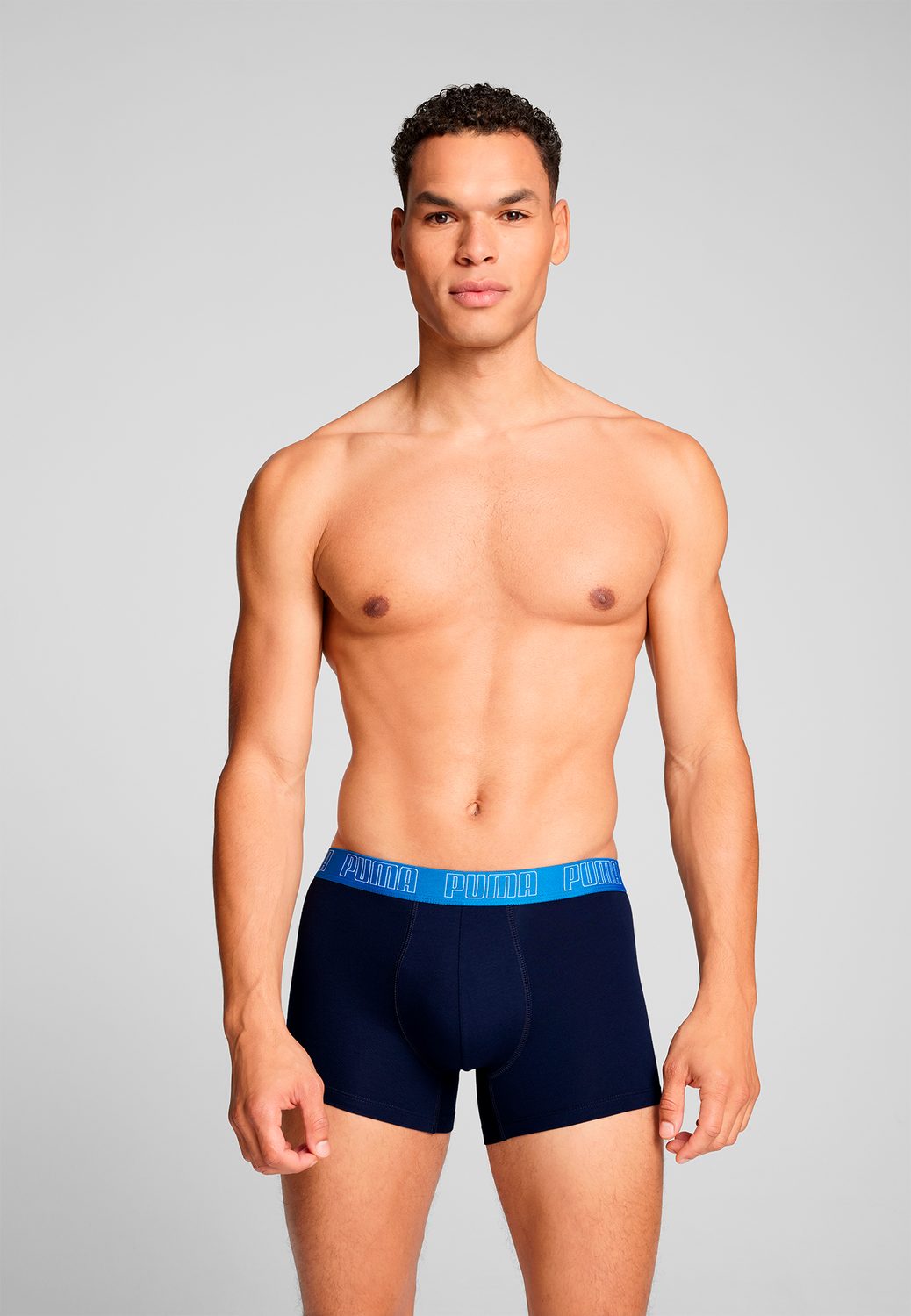 PUMA BODYWEAR Boxershorts Trunks Everyday Comfort Cotton Stretchim 4er Pack (3-St., 4er Pack) mit Logoschriftzug auf breitem Bund