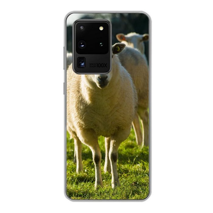 MuchoWow Handyhülle Schafe - Tiere - Wolle Phone Case Handyhülle Samsung Galaxy S20 Ultra Silikon Schutzhülle