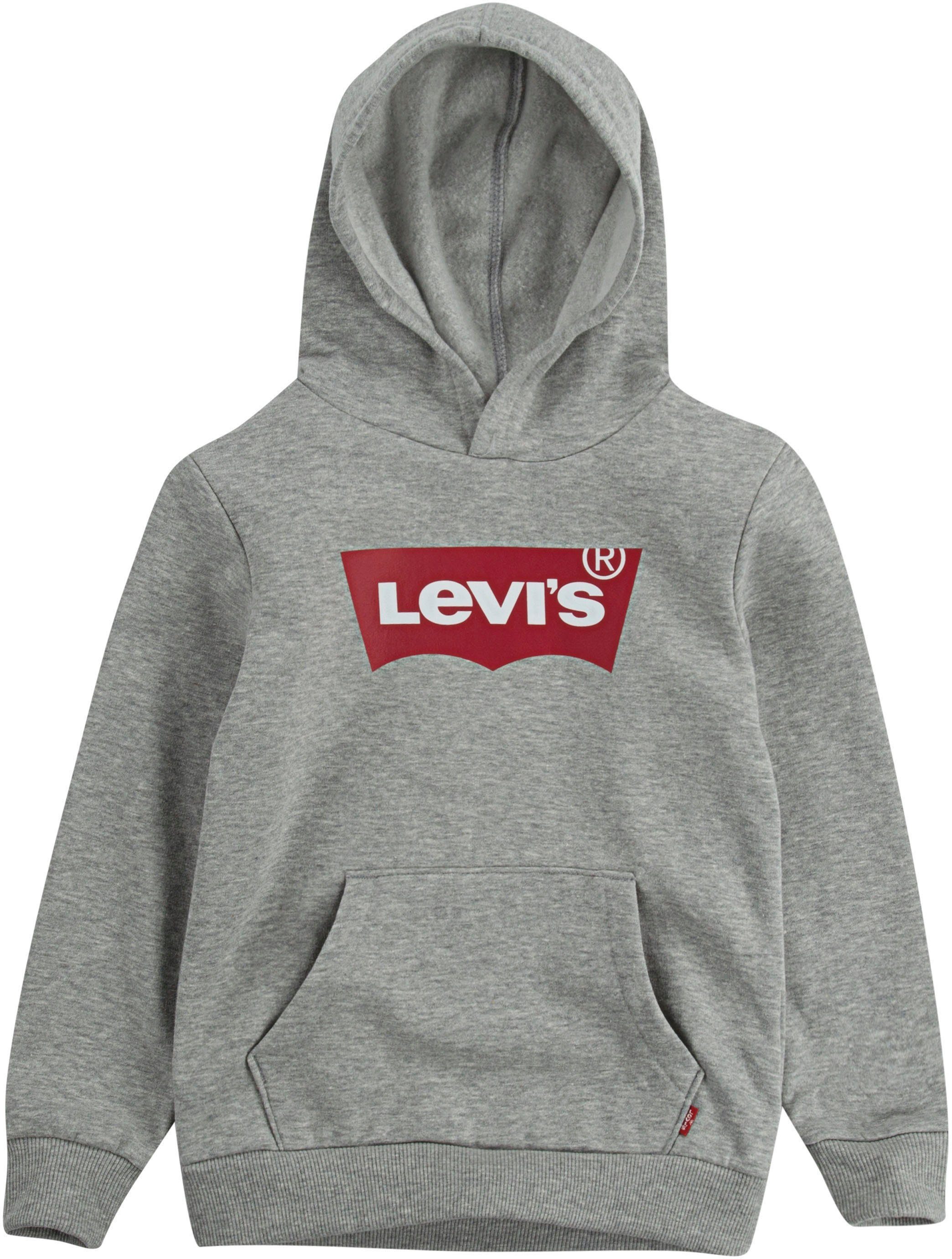 Levi's® Kids Kapuzensweatshirt HOODIE grey BOYS BATWING for