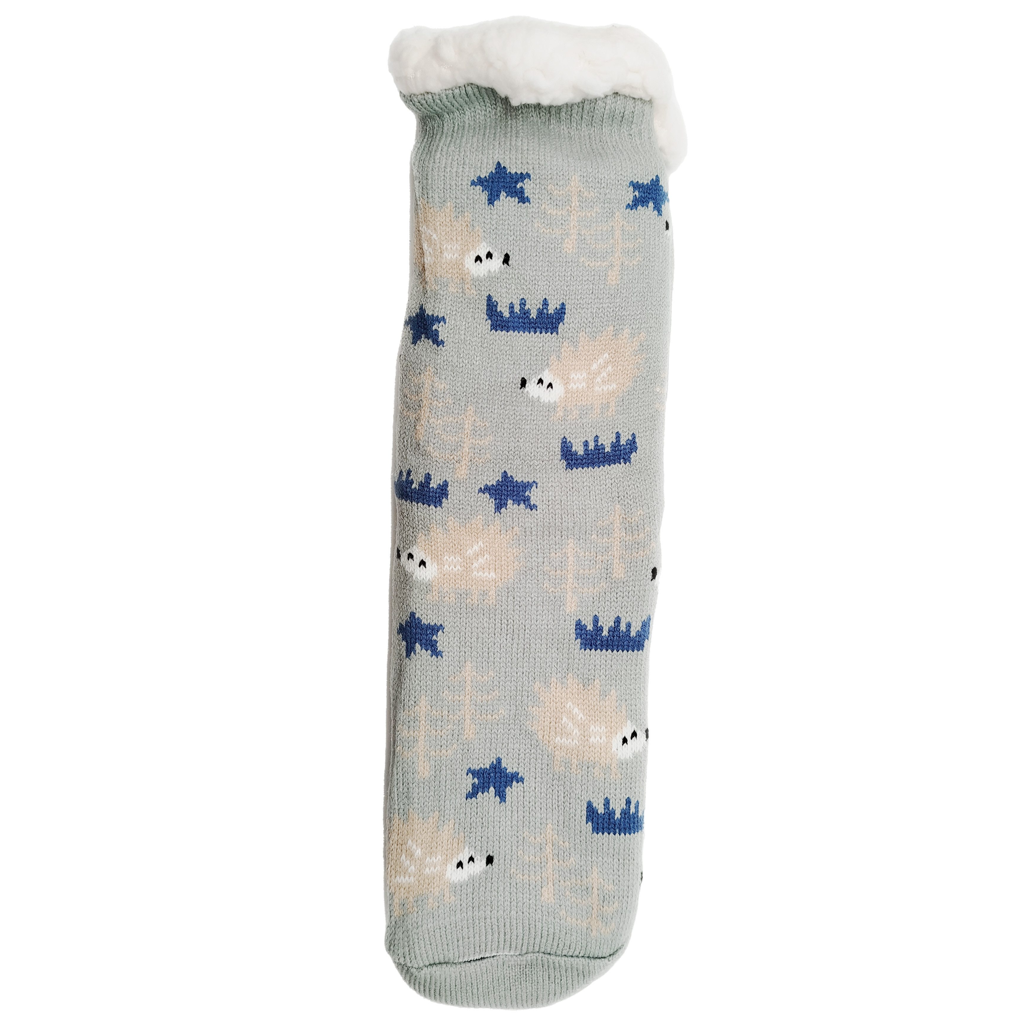 Frostfighter Haussocken Damen Hüttensocken mit ABS Stoppersohle (1-Paar) Hüttenschuhe, Wolkenfutter, dicke sehr warme gefütterte Socken