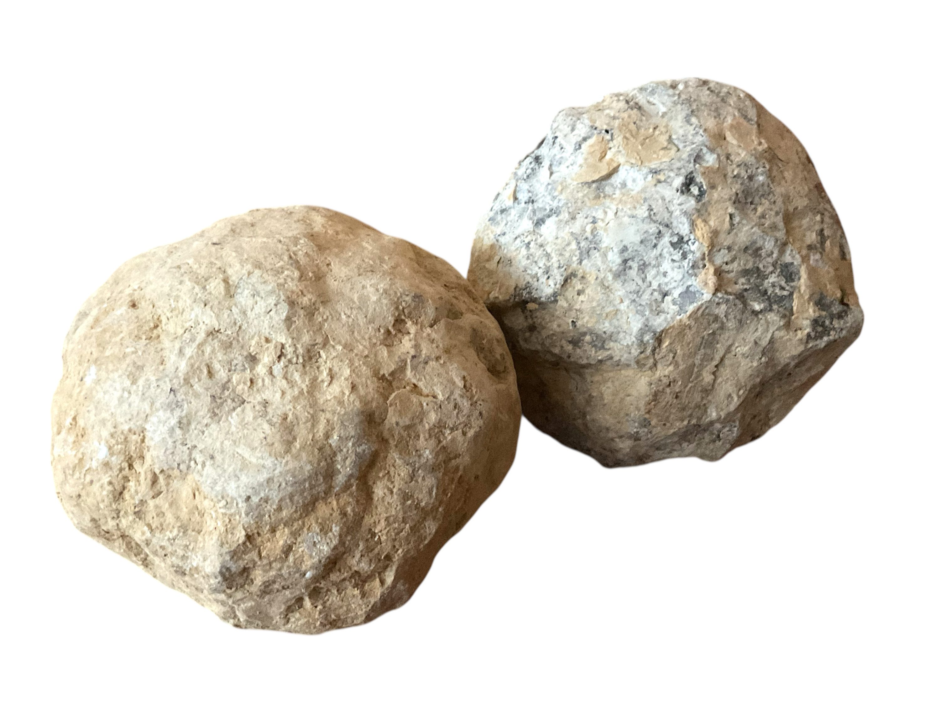 Steinfixx® Experimentierkasten gigantisches 2-teiliges Geoden Set - Quarzgeoden in Orangengröße, (Sparset, Größe je 8-9cm, Gewicht je 400-500gr., 2-tlg., mit Anleitung und Erklärungen), garantierte weiße Kristalle, Top Qualität, Marokko