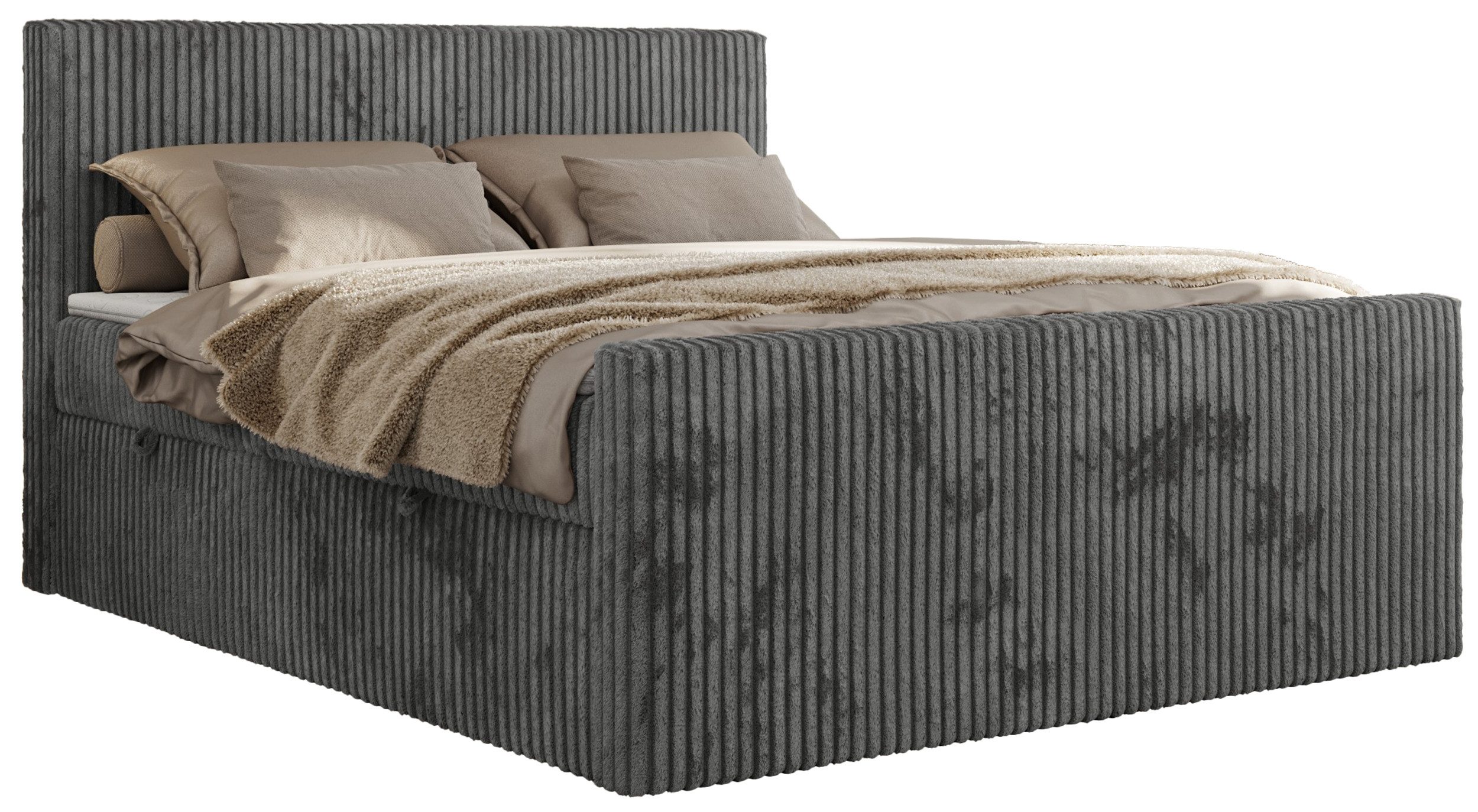 MKS MÖBEL Boxspringbett TILIANO DUO (Packung, Set, Topper T25, Cord Bett, T günstig online kaufen