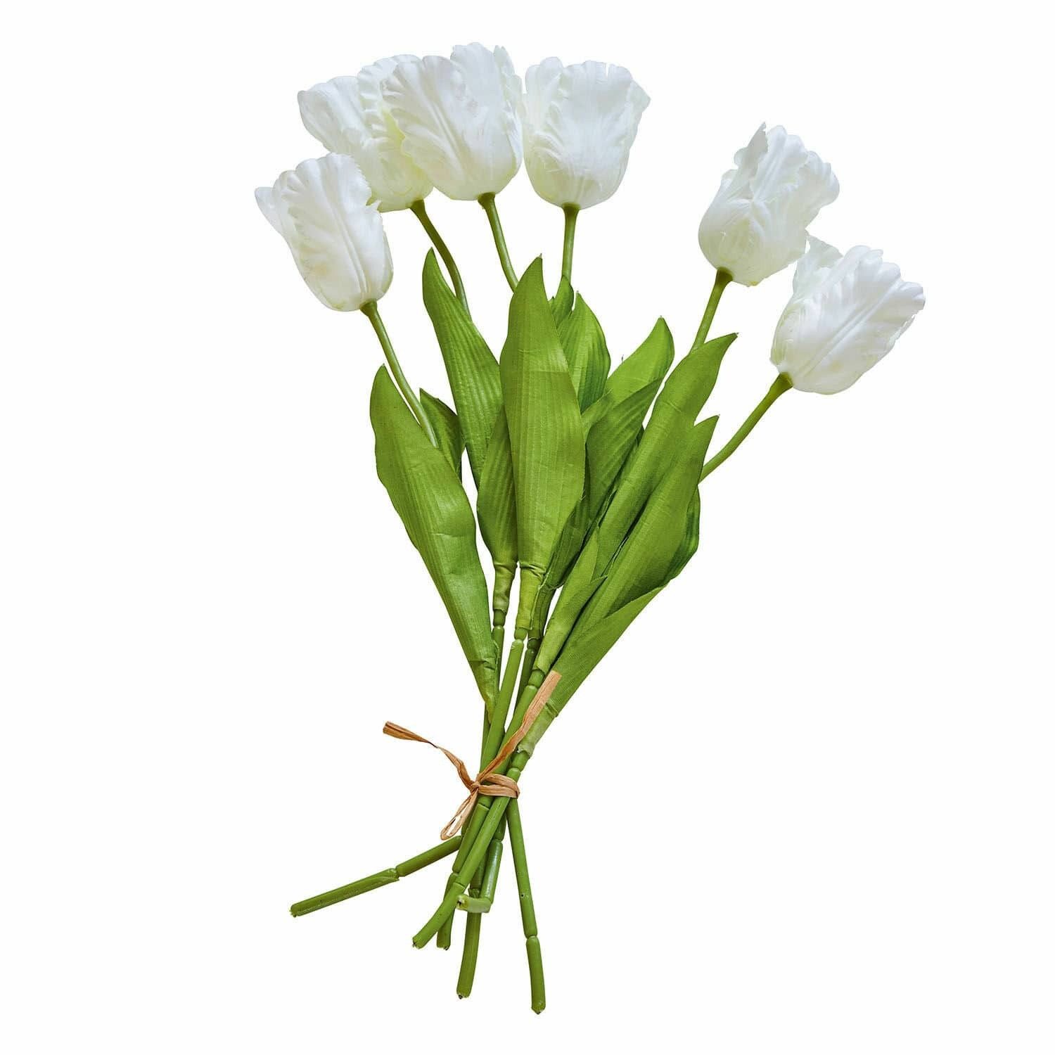Kunstblume Deko-Blume 6er Set Lamarr weiß/grün, günstig online kaufen