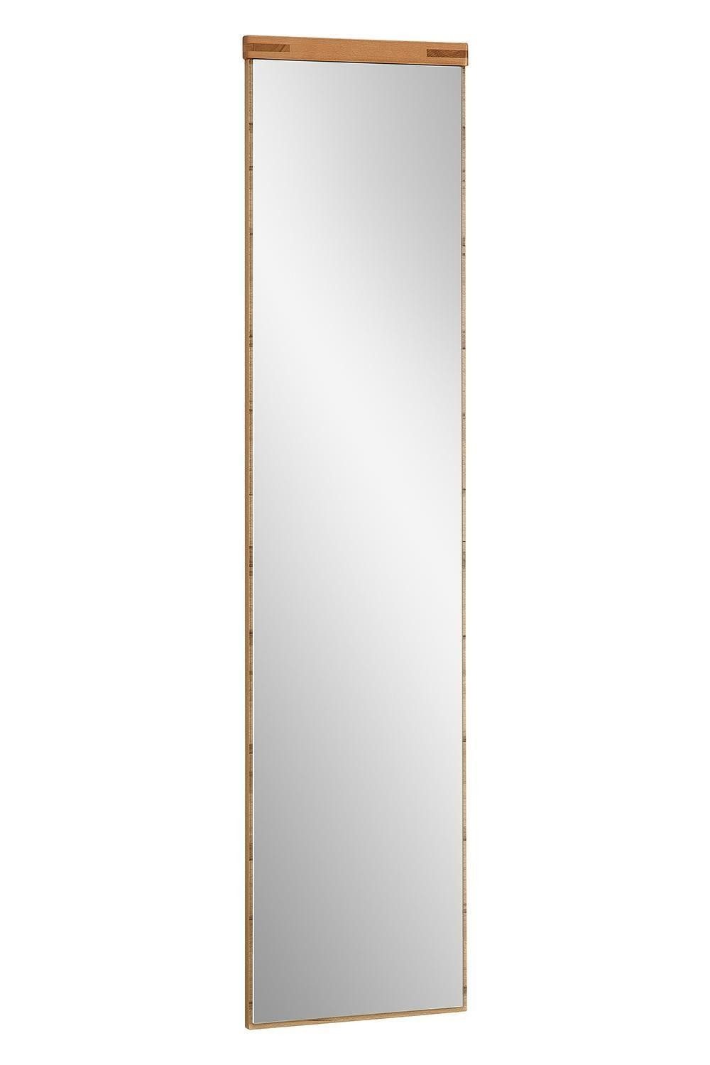 Vito Garderobenspiegel CAMBRA, Wildeiche Dekor, Wildeiche massiv lackiert, Spiegelglas, B 30 x H 127 x T 2 cm
