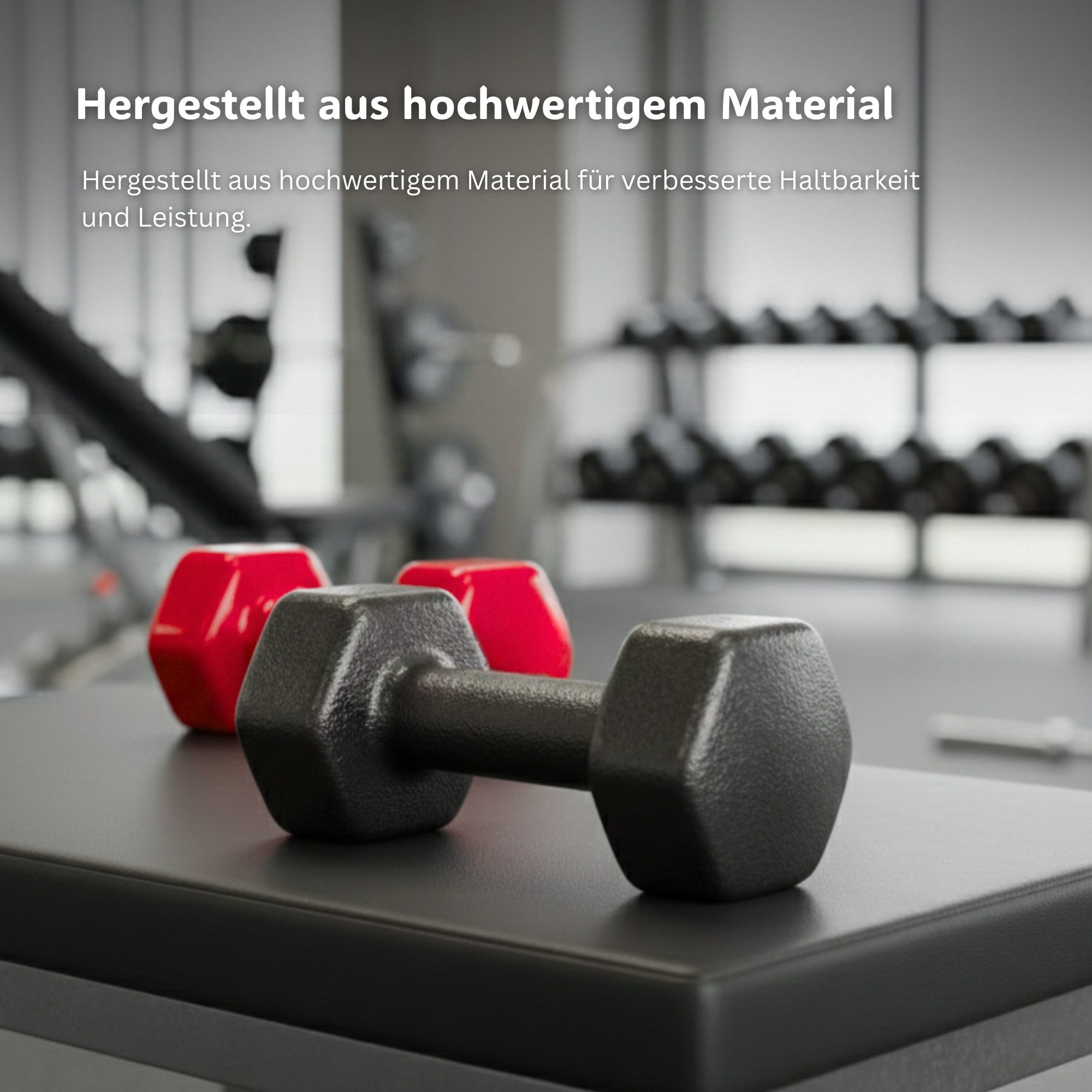 Endless Kurzhantel Vinyl Hex Hantelset für Fitness & Krafttraining, (Set, 2-teiliges Vinyl-Hantel Set)