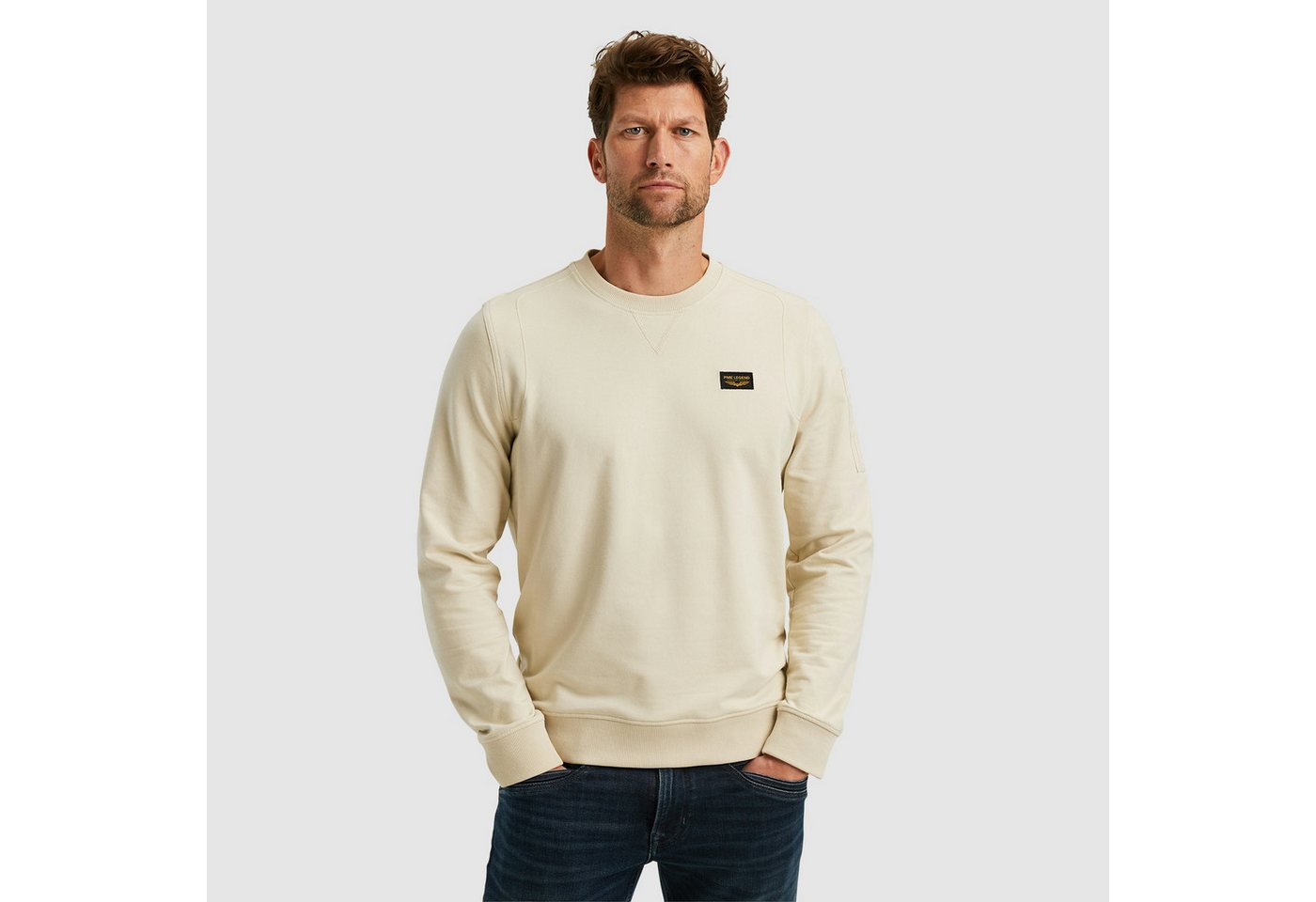PME LEGEND Sweatshirt mit Logo Stickerei