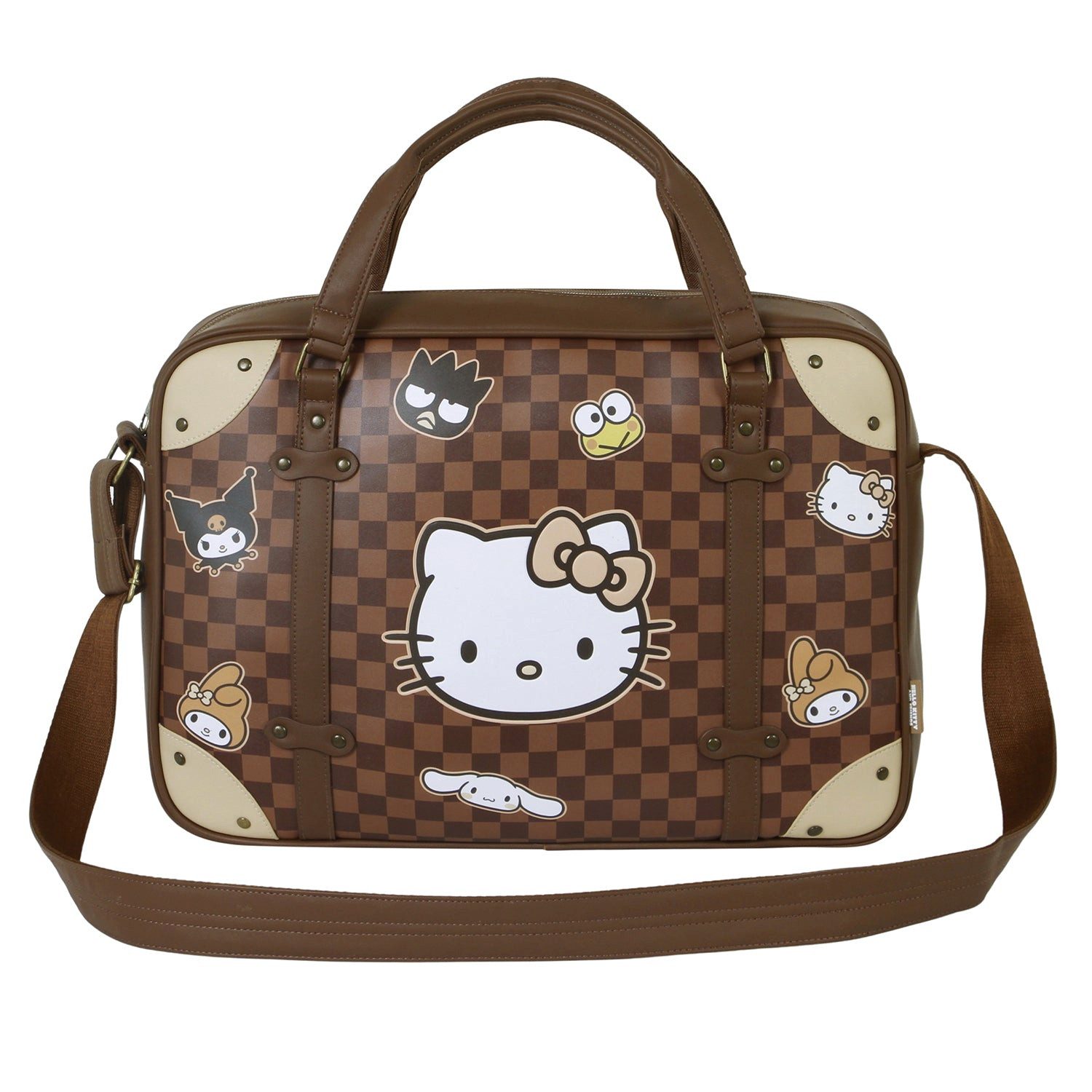 Karactermania Laptoptasche Sanrio Hello Kitty Computertasche Umhängetasche Squares, Gepolstertes Fach mit Klettverschluss