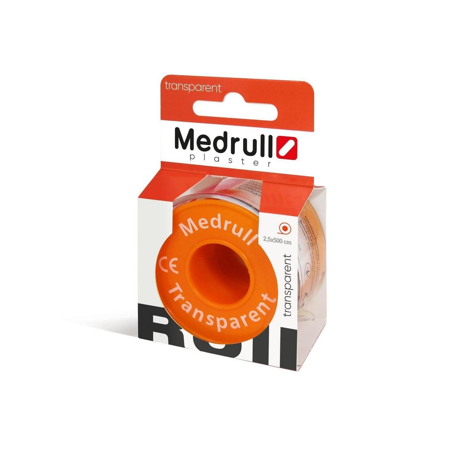 LuxusKollektion Wundpflaster Fixierpflaster Transparent Heftpflaster 5m x 2.5cm, 1 Rolle
