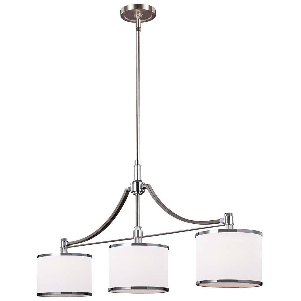Elstead LIGHTING Люстры, Leuchtmittel nicht inklusive, Люстры Hängelampe Deckenleuchte Stahl Glas Chrom B 97,8 cm 3