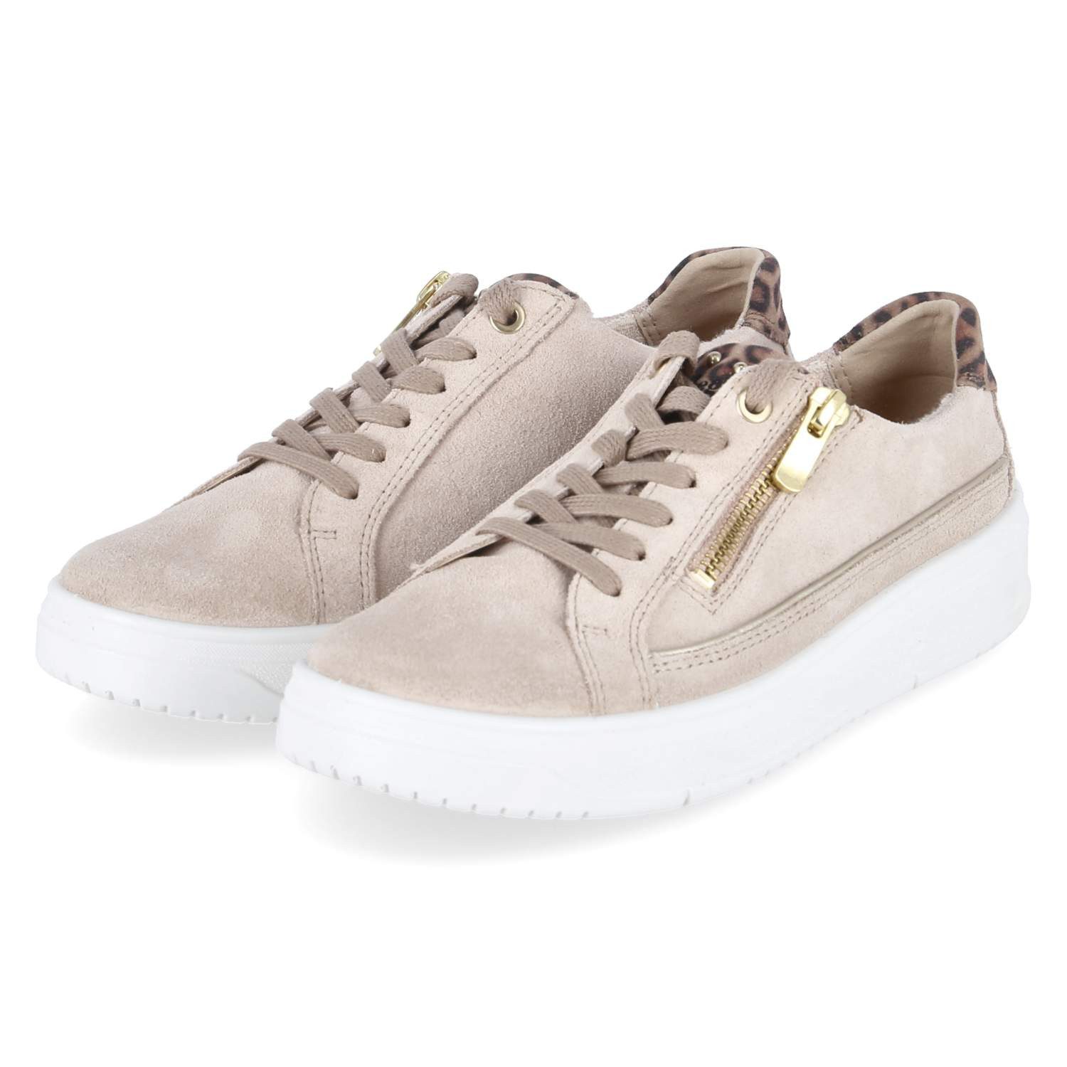 Legero 2-000434-4100 Damen Rauleder beige Schnürschuh