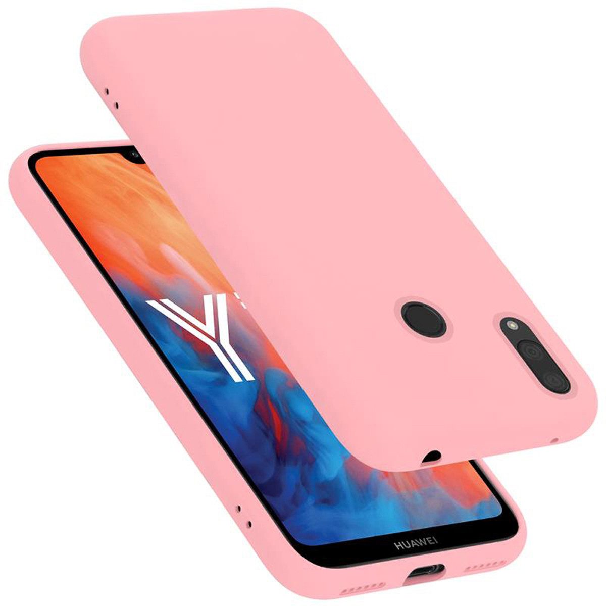 Cadorabo Handyhülle für Huawei Y7 2019 / Y7 PRIME 2019 Hülle Huawei Y7 2019 / Y7 PRIME 2019, Flexible Hülle TPU Silikon Schutzhülle Back Cover Case