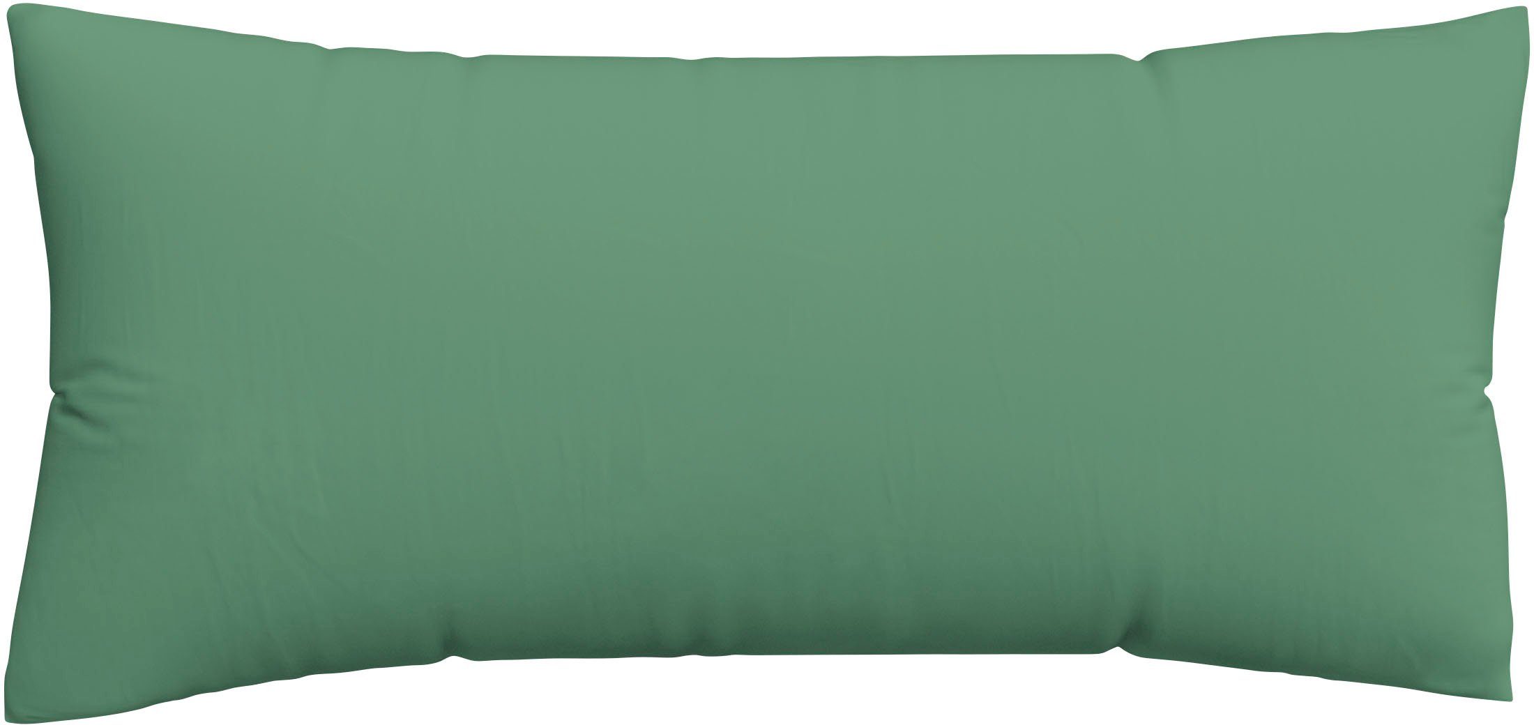 Schlafgut Kissenbezug Premium Kissenbezug Knitted Jersey (1 St), (1 Stück), Ton-in-Ton Reißverschluss, Bio-Baumwolle mit Elasthan, Uni, OEKO Tex
