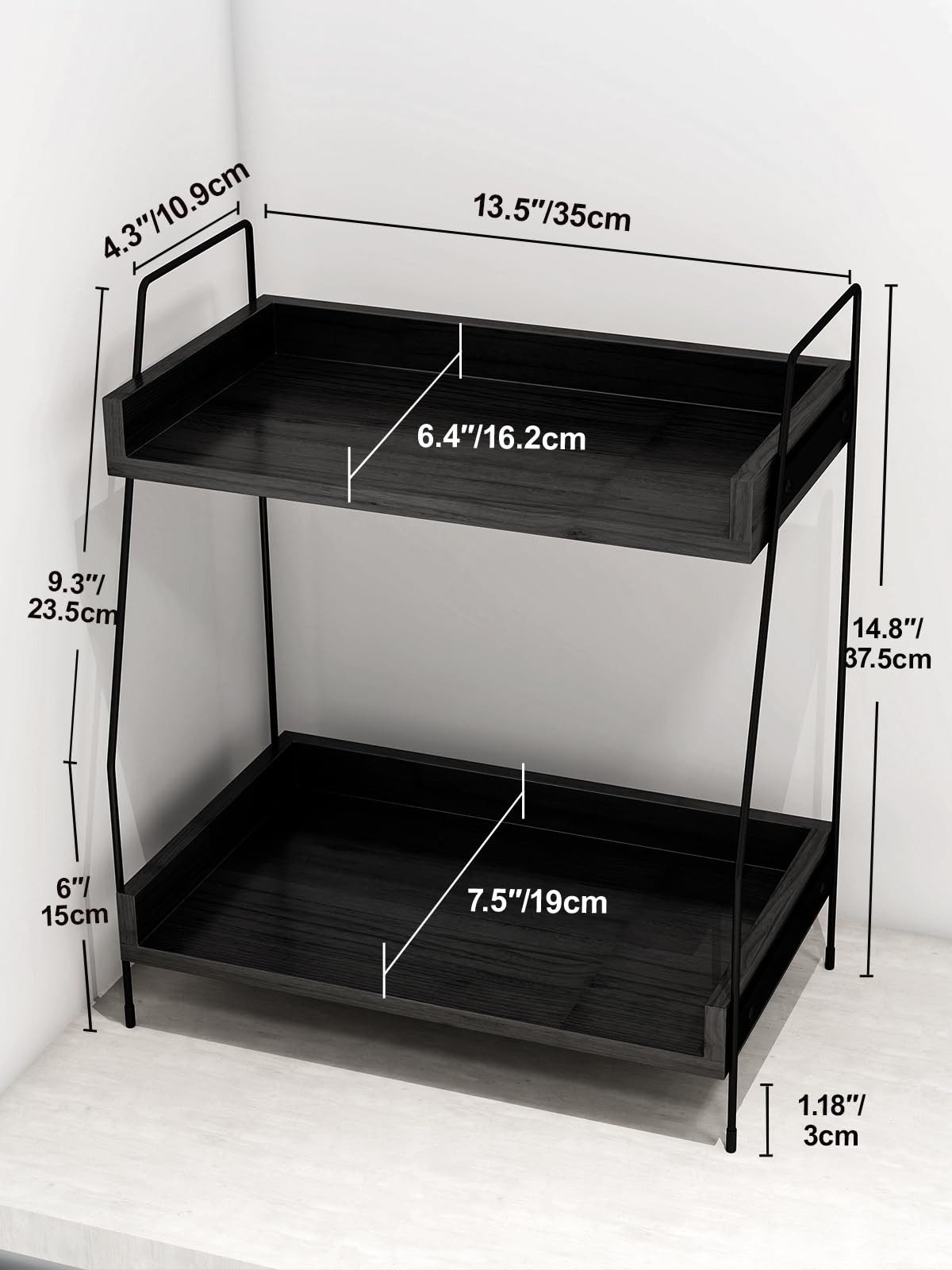 Youyijia Ablageregal 2-stöckige Kaffee-Organizer, Kuchen-Organizer, Kaffeea günstig online kaufen