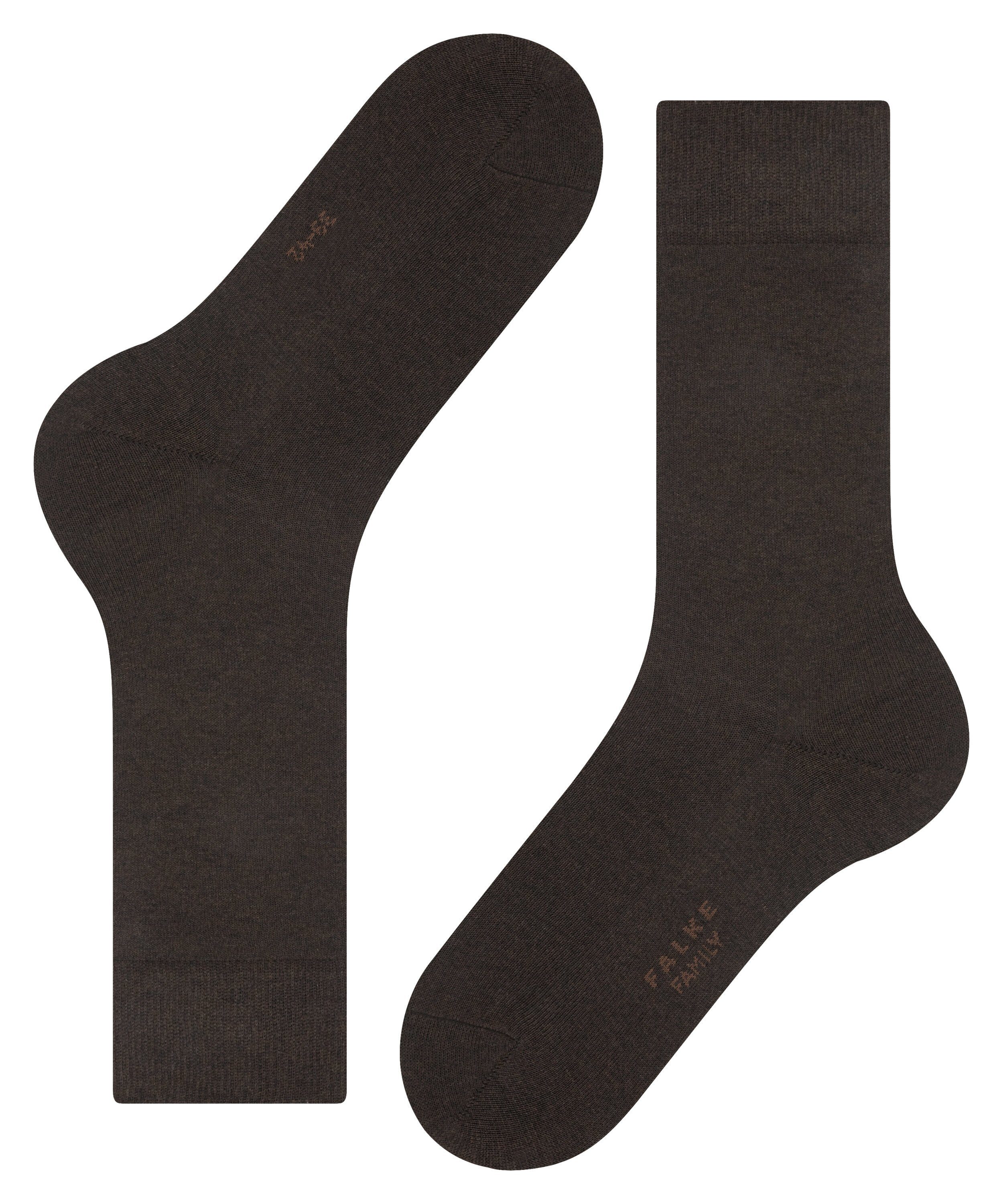 dark Socken Family (5450) (1-Paar) brown FALKE