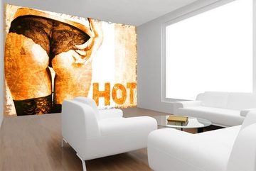 WandbilderXXL Fototapete Hot Flame, glatt, Retro, Vliestapete, hochwertiger Digitaldruck, in verschiedenen Größen